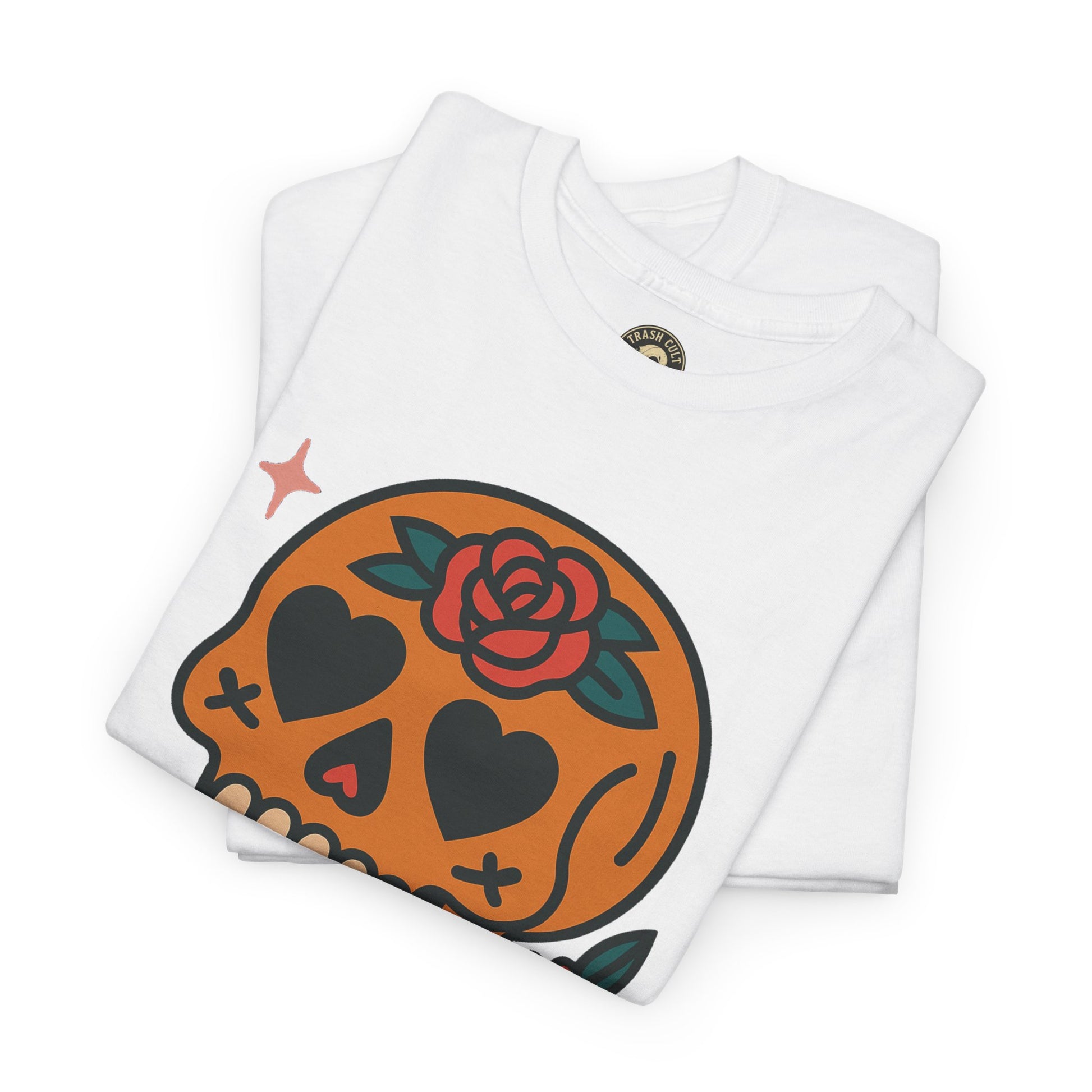 Sugar Skull T-Shirt – Trash Cult Supply Co. – Gildan 5000 Heavy Cotton Tee