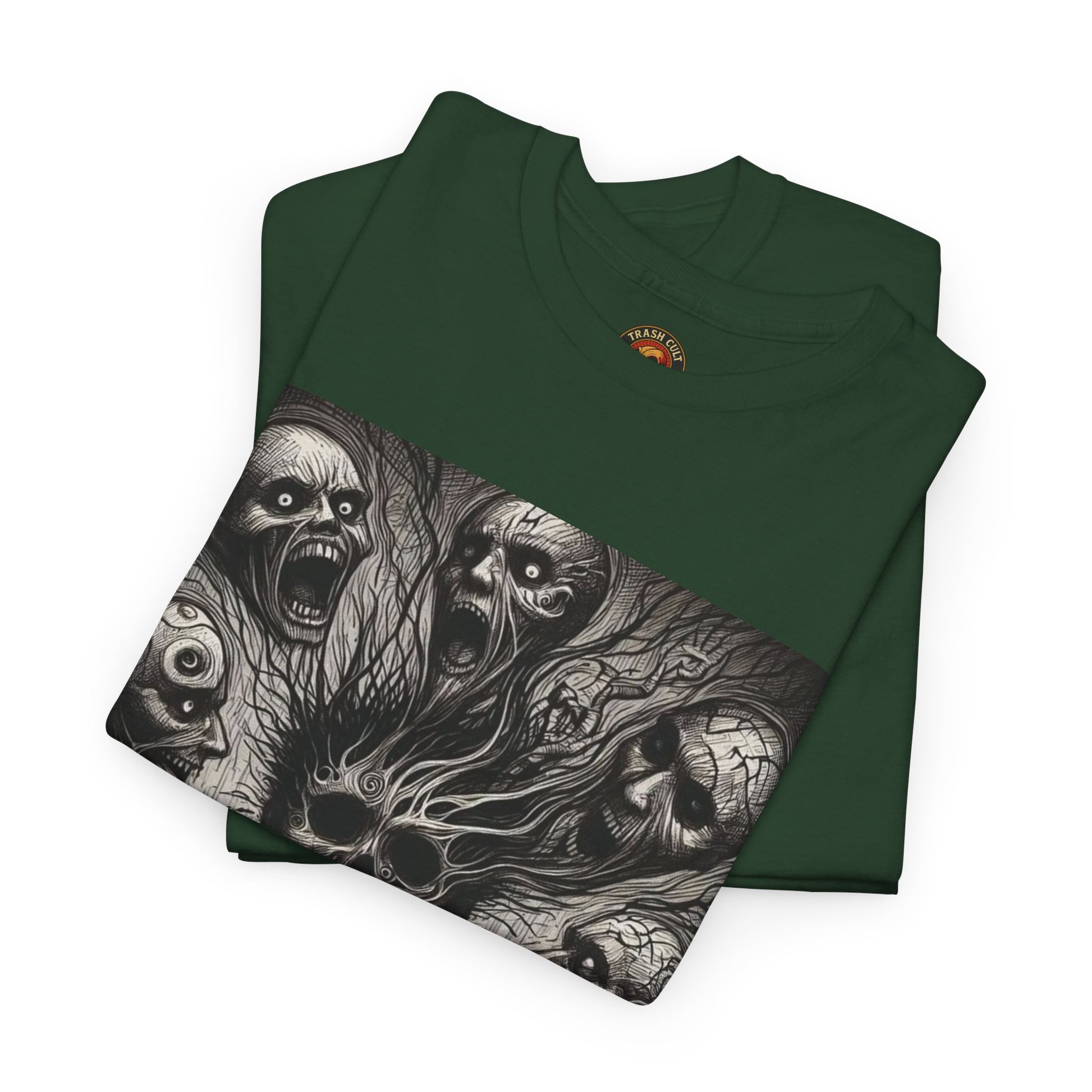 Xian Allen x Trash Cult Shirt – “Voices in the Void” | Horror Skull Scream T-Shirt