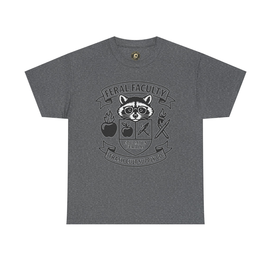 Feral Faculty Tee, Fun Teacher Shirt, Animal Lover Gift, Cool Graphic Tee, Casual Everyday Wear, Unisex Cotton T-Shirt