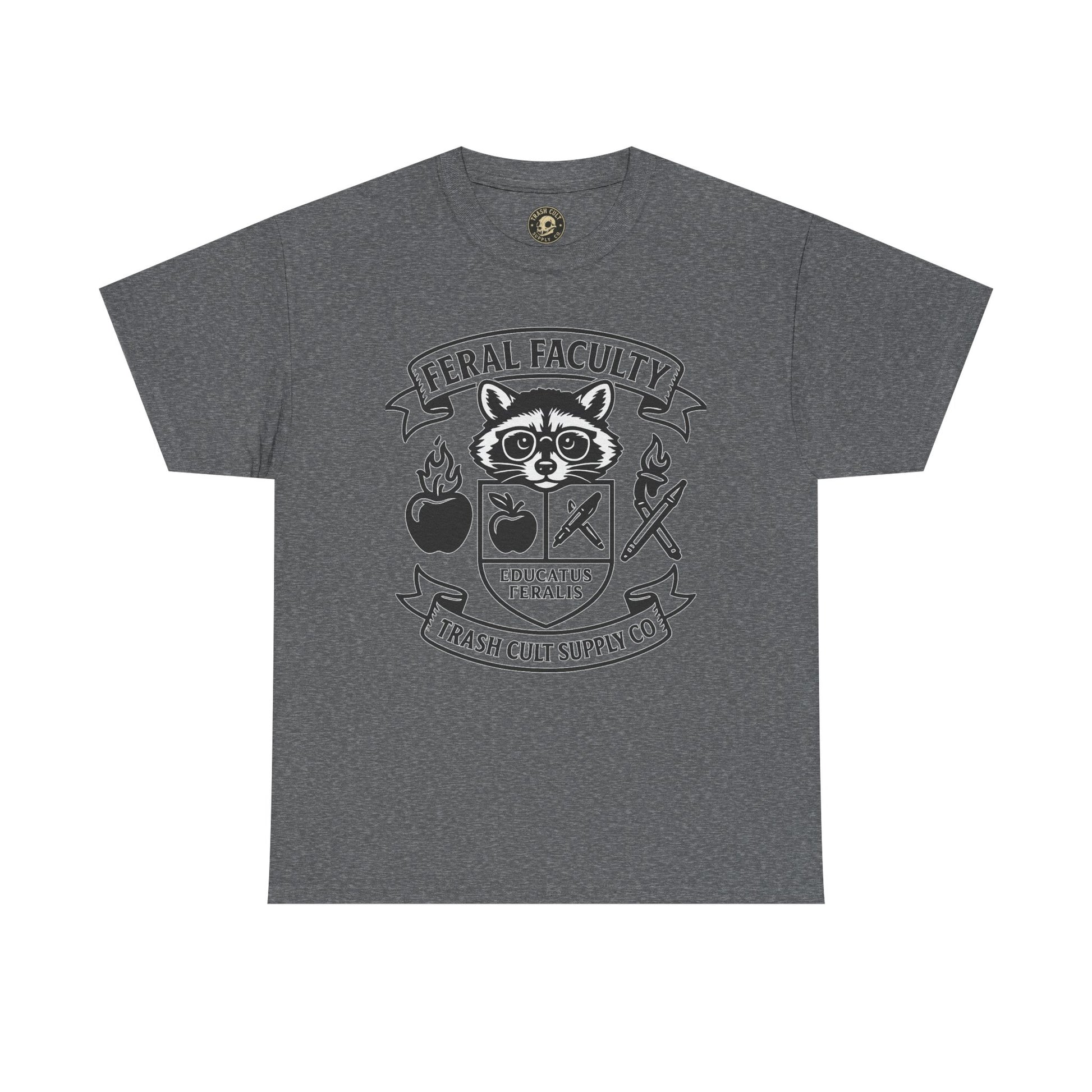 Feral Faculty Tee, Fun Teacher Shirt, Animal Lover Gift, Cool Graphic Tee, Casual Everyday Wear, Unisex Cotton T-Shirt