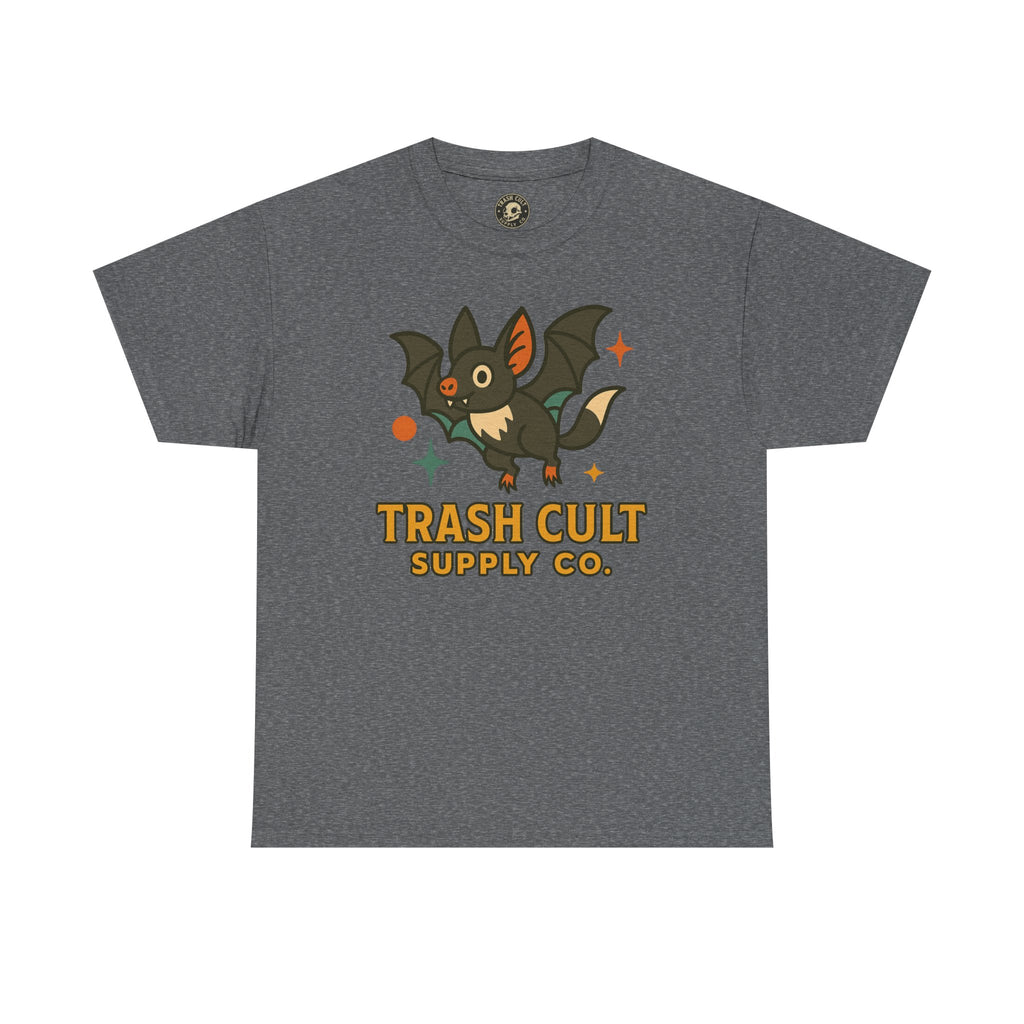 Trash Cult Supply Co. Unisex Heavy Cotton Tee - Fun Graphic Tee for Casual Wear, Perfect Gift for Bat Lovers, Halloween T-Shirt, [...]