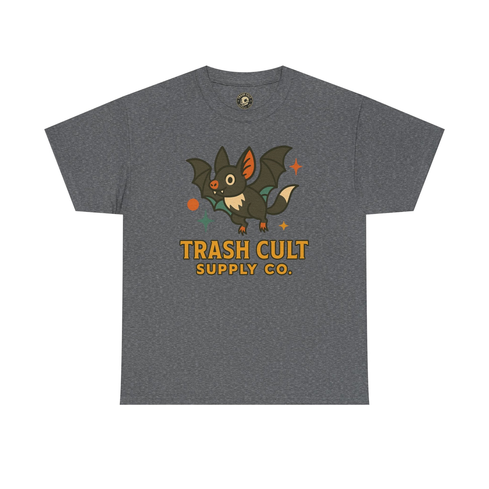 Trash Cult Supply Co. Unisex Heavy Cotton Tee - Fun Graphic Tee for Casual Wear, Perfect Gift for Bat Lovers, Halloween T-Shirt, [...]