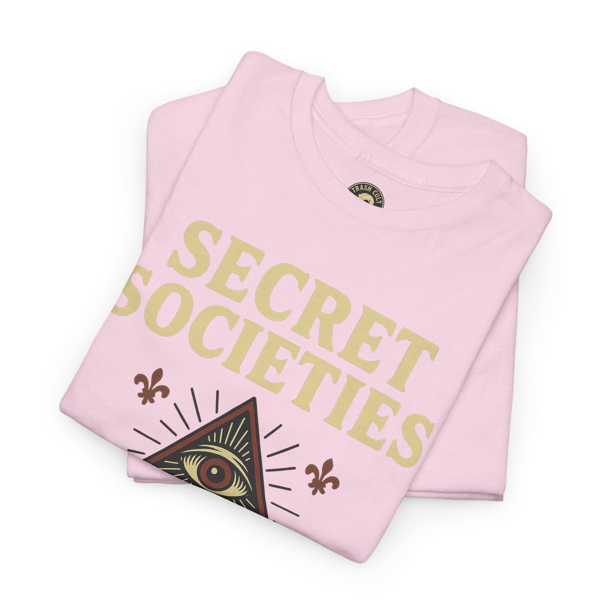 Secret Societies Shirt – Illuminati Eye Graphic Tee – Gildan 5000 Soft Cotton – Trash Cult Vintage Design
