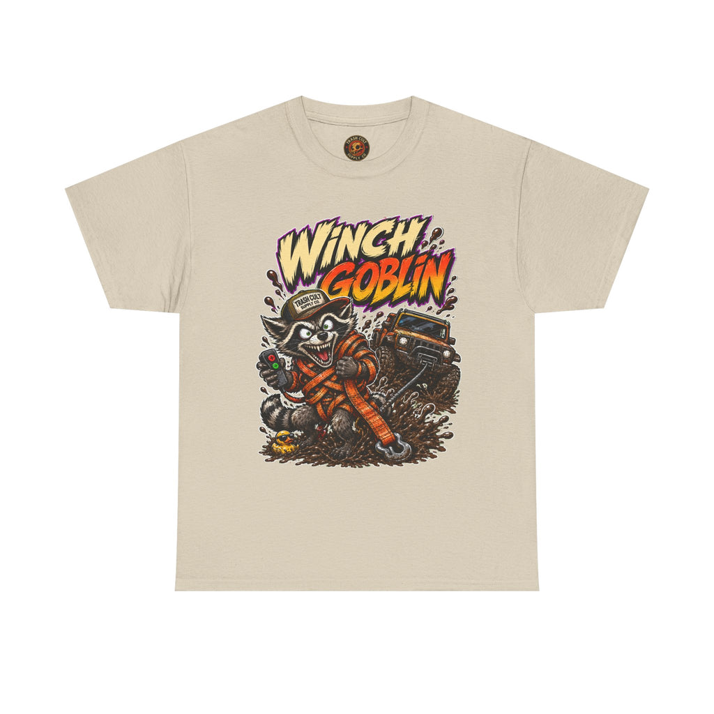 Winch Goblin Tee — Vintage Tow Truck Mechanic Graphic Shirt