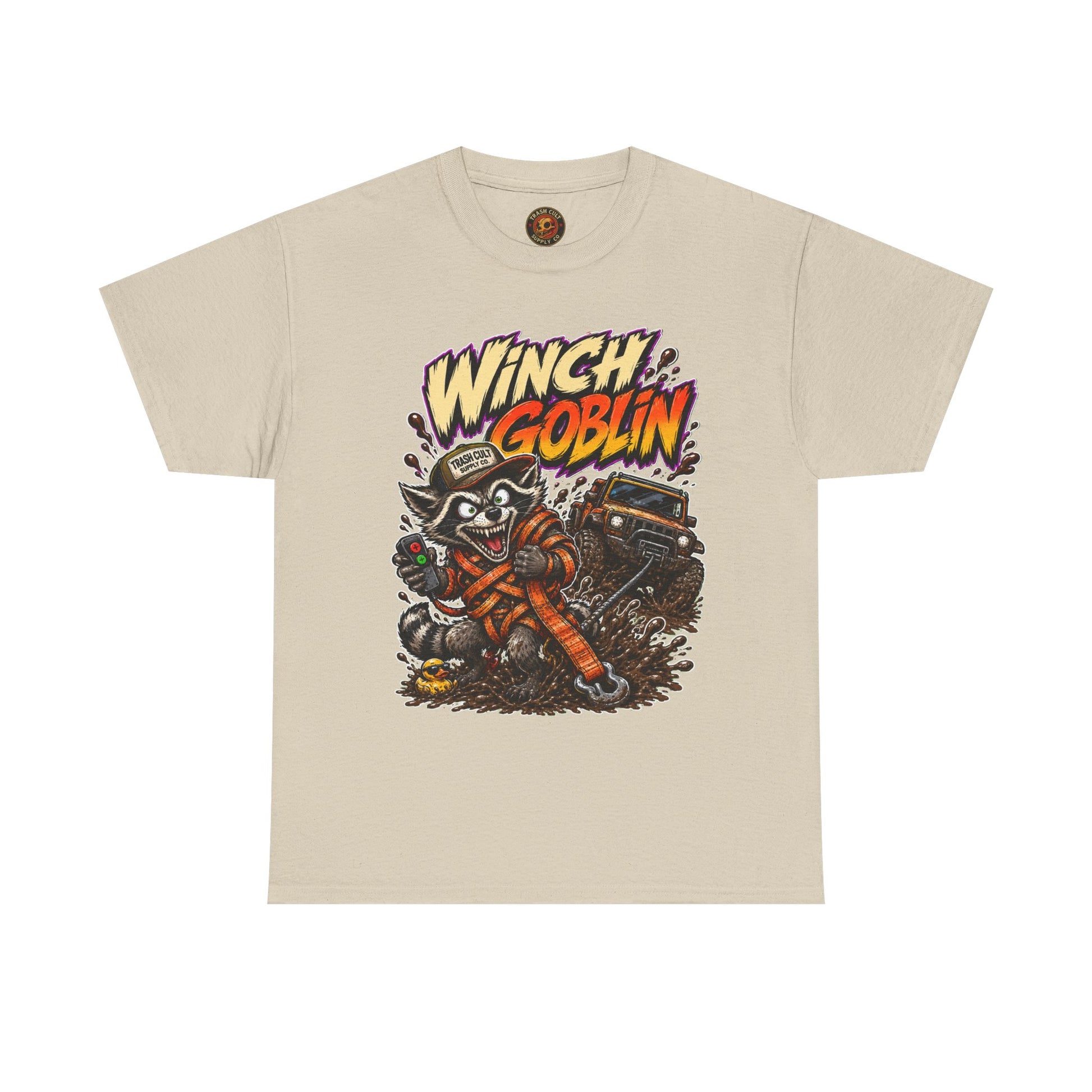 Winch Goblin Tee — Vintage Tow Truck Mechanic Graphic Shirt