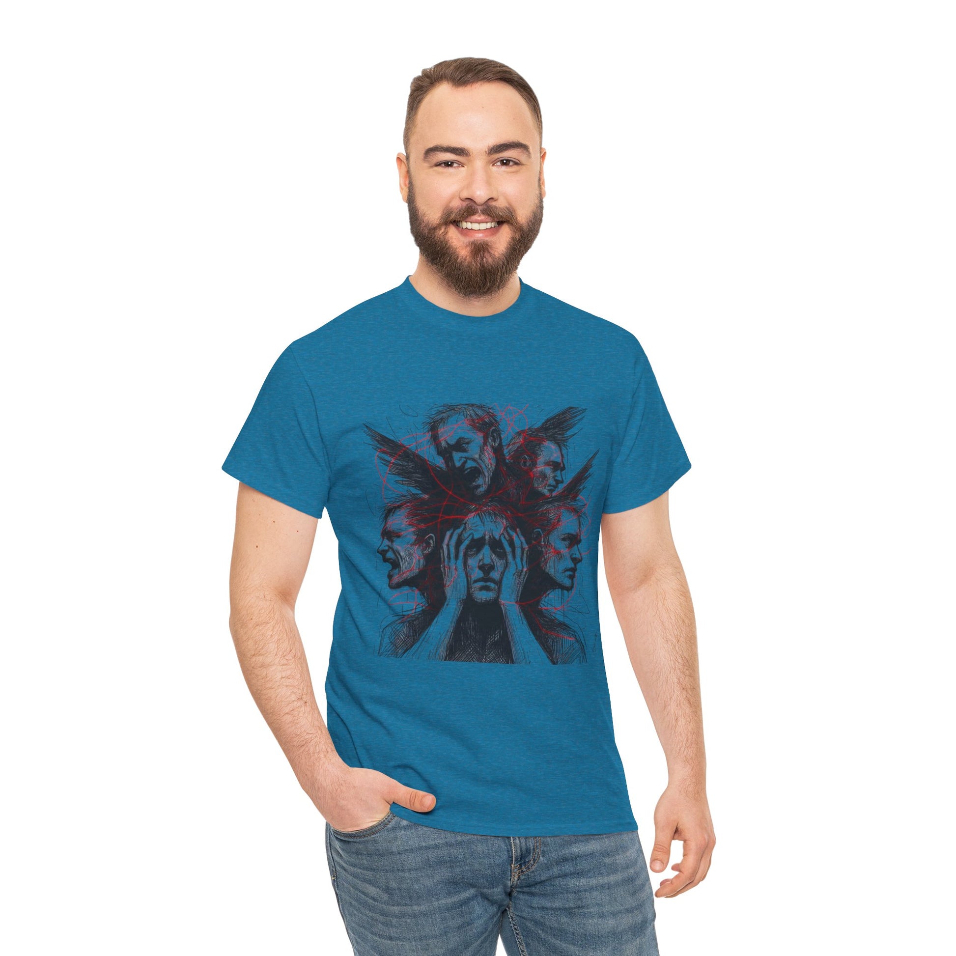 Xian Allen x Trash Cult Shirt – “Loud Inside My Head” | Dark Illustrative Art Tee