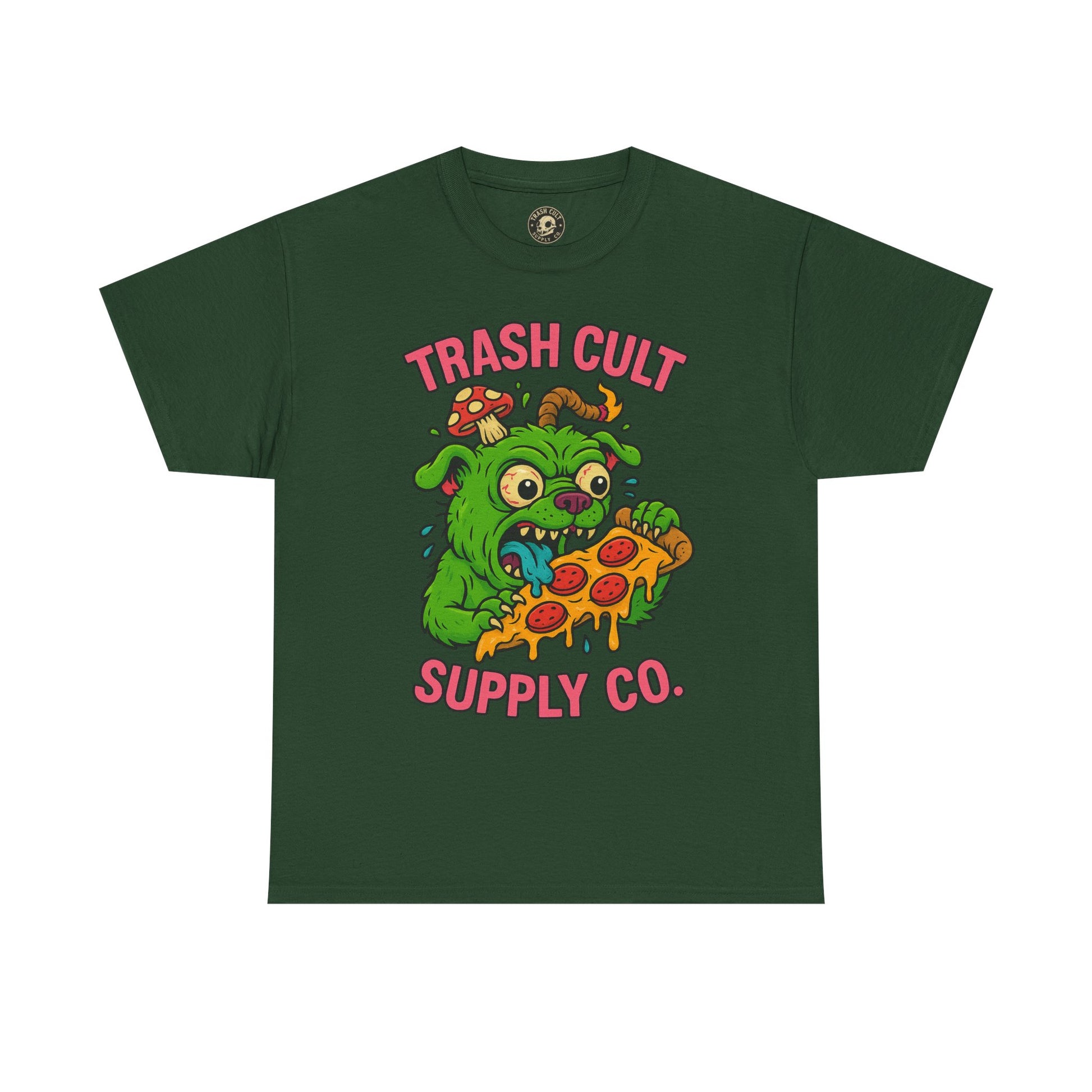 Feral Pizza Monster Shirt – Trash Cult Supply Co | Gildan 5000 Graphic Tee