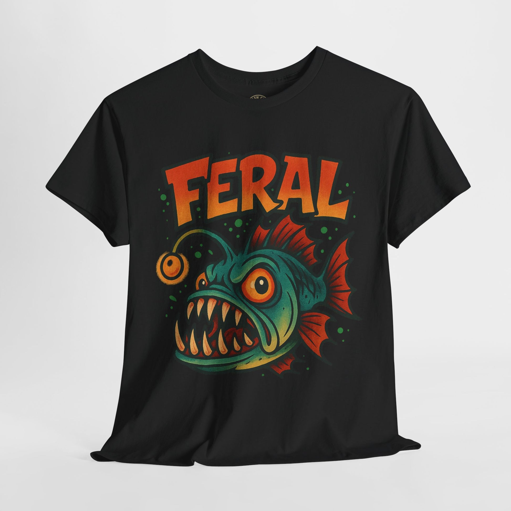 Feral Graphic Tee, Unisex Heavy Cotton Shirt, Edgy Apparel for Art Lovers, Perfect for Gifts and Casual Wear, Streetwear Fashion