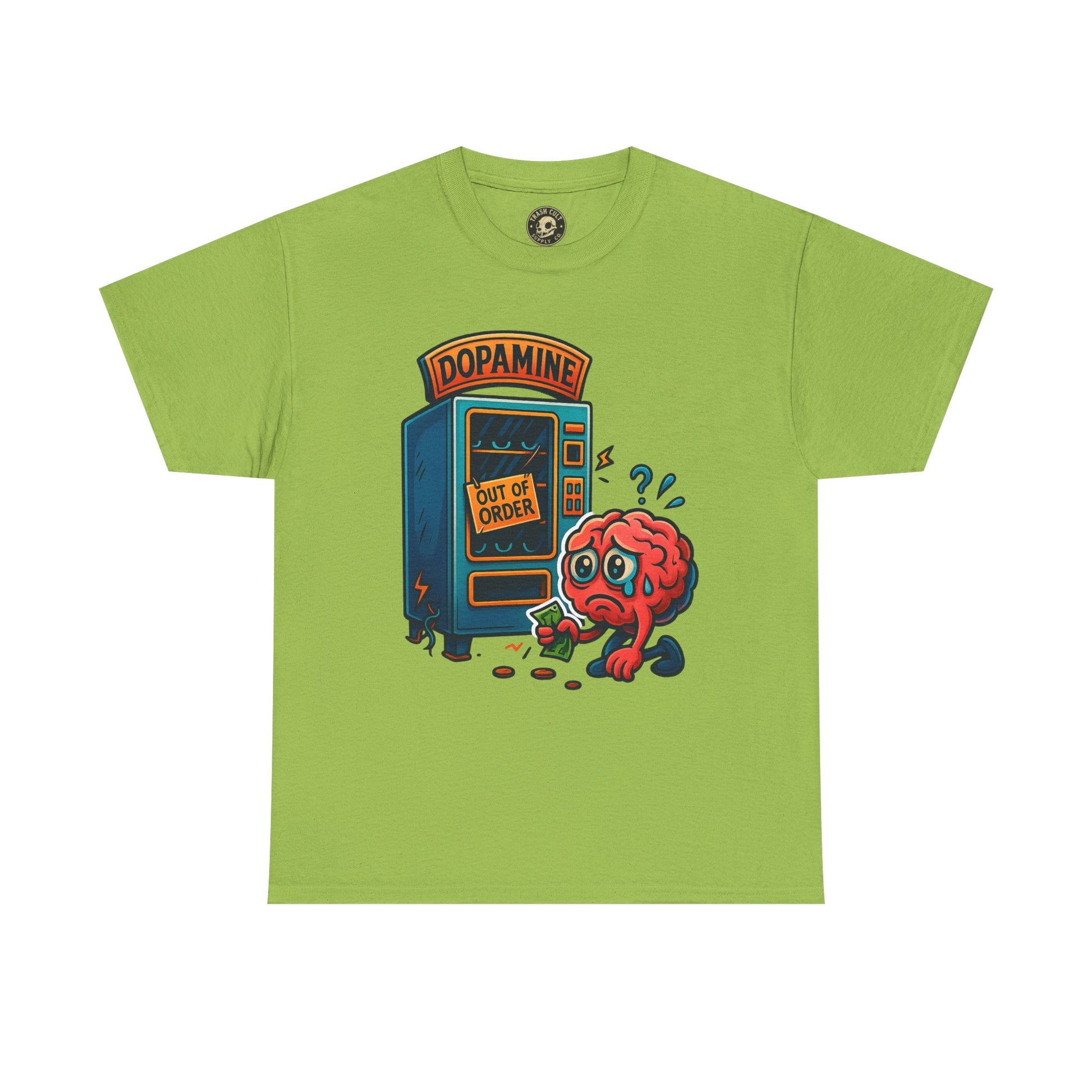 Dopamine Out of Order T-Shirt – Funny Quirky Mental Health Tee | Unisex Cotton Graphic Shirt