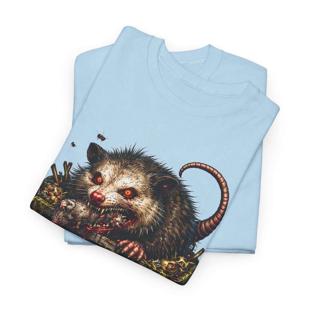 Opossum Trash Cult Tee — Vintage Grunge Wildlife Graphic T-Shirt