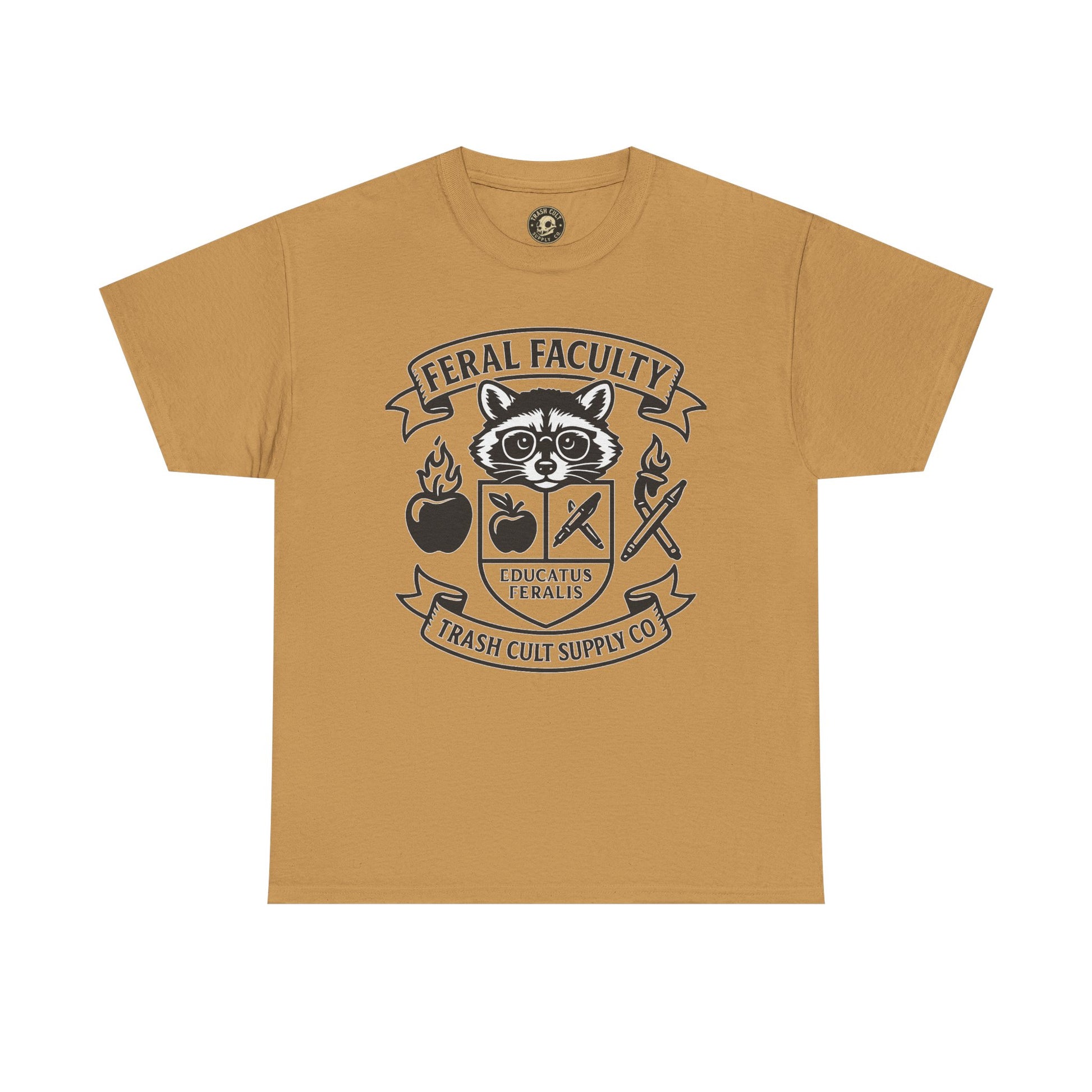 Feral Faculty Tee, Fun Teacher Shirt, Animal Lover Gift, Cool Graphic Tee, Casual Everyday Wear, Unisex Cotton T-Shirt