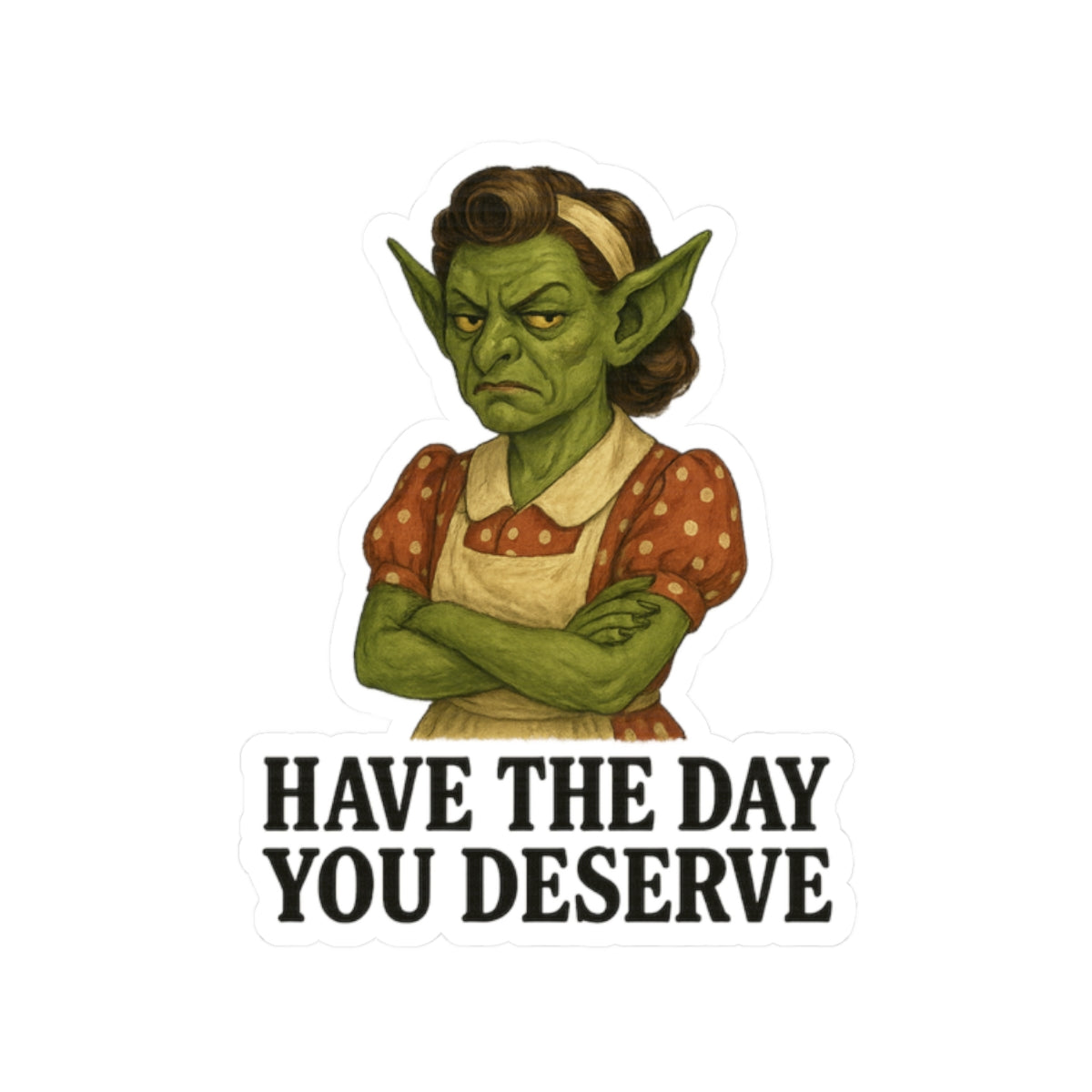 Sassy Kiss-Cut Stickers - 'Have the Day You Deserve' Motivational Decals for Laptops, Water Bottles, and Journals, Fun Gifts for [...]
