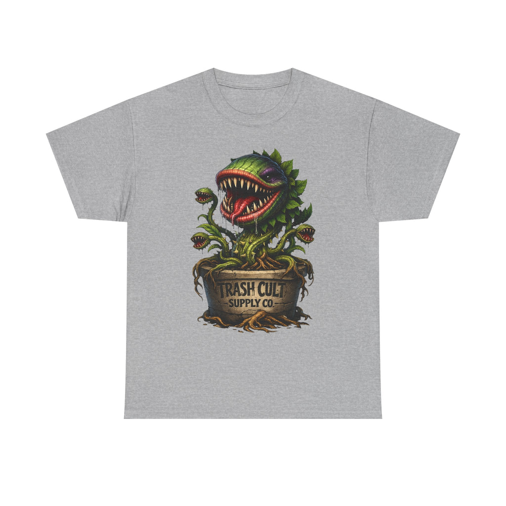 Carnivorous Plant Graphic Tee — "Trash Cult Supply Co." Potted Monster Shirt