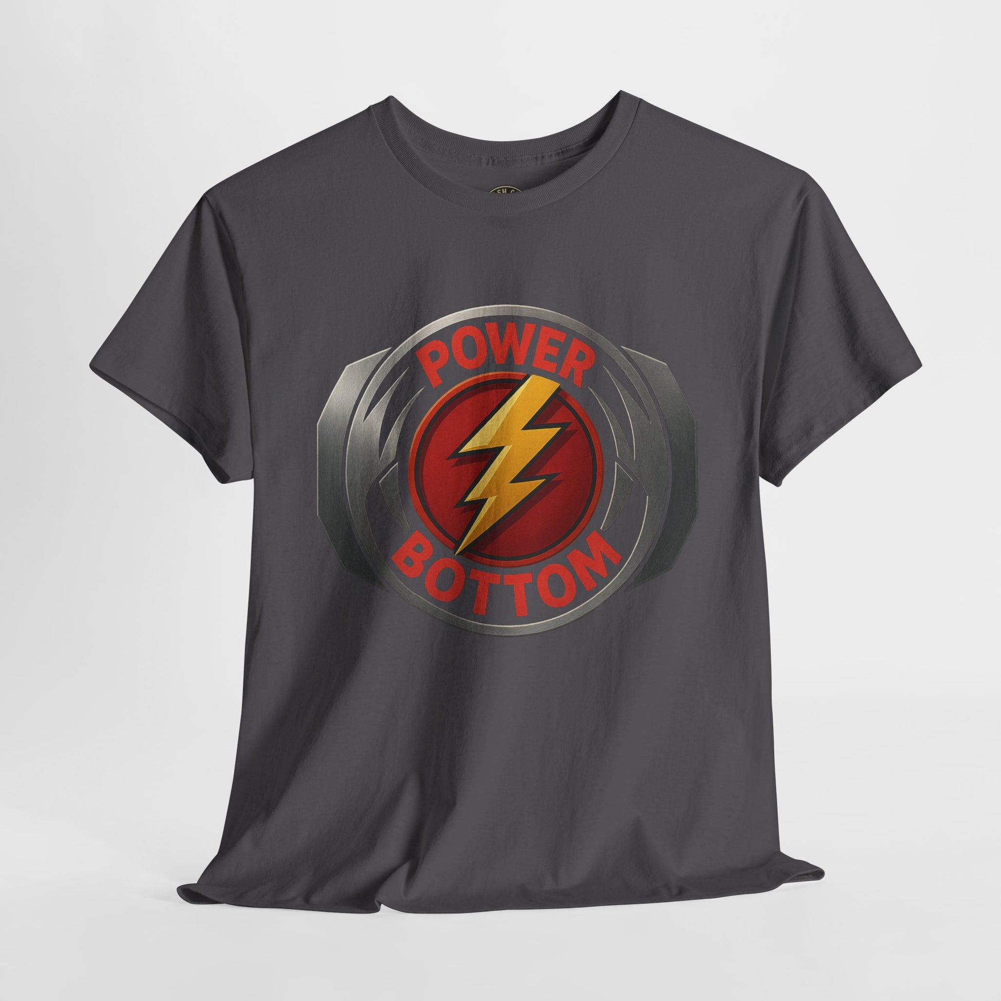 Power Bottom Graphic Tee | Unisex Heavy Cotton Shirt, LGBTQ+ Pride Apparel, Casual Wear, Gift for Friends, Humor Shirt