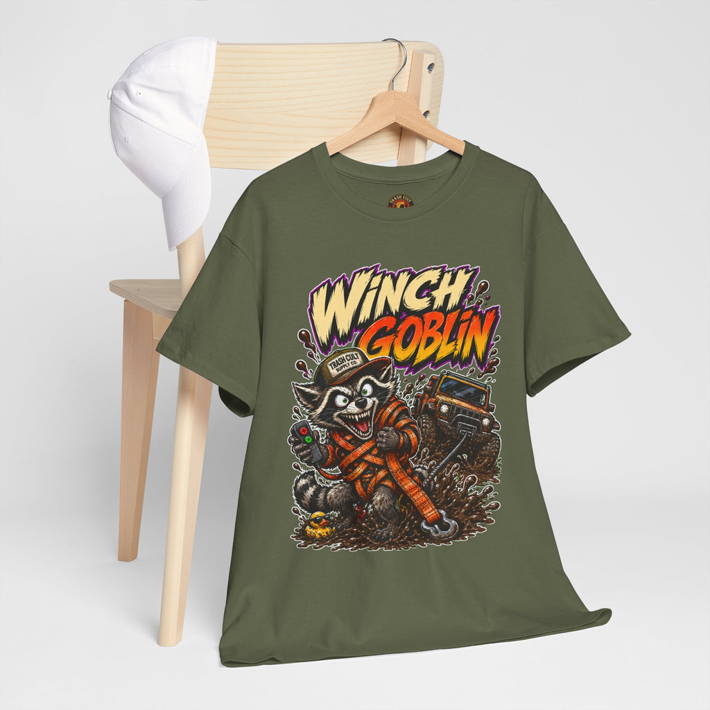 Winch Goblin Tee — Vintage Tow Truck Mechanic Graphic Shirt