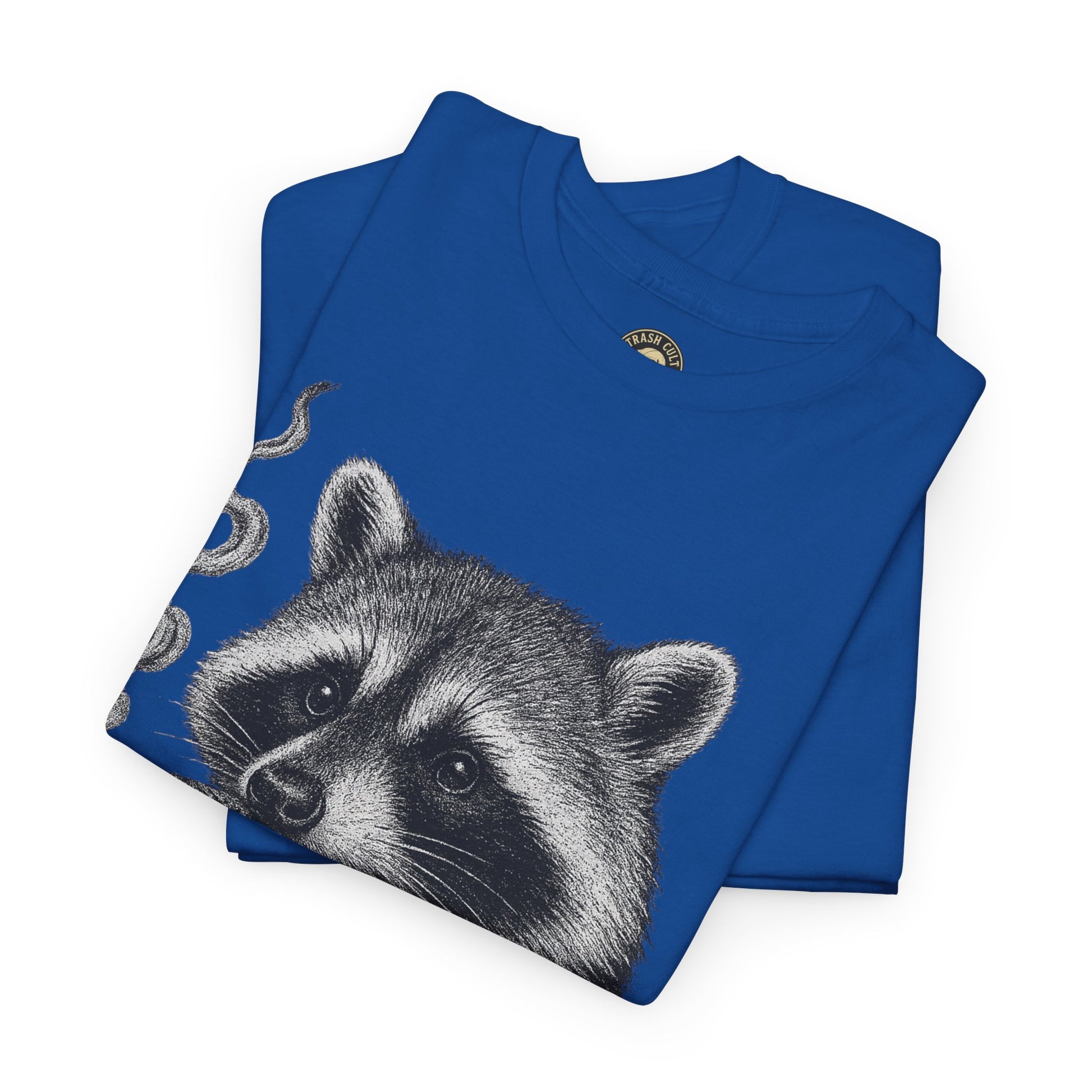 Monochrome Raccoon Cigar Shirt – Trash Cult Supply Co. | Gildan 5000 Tee