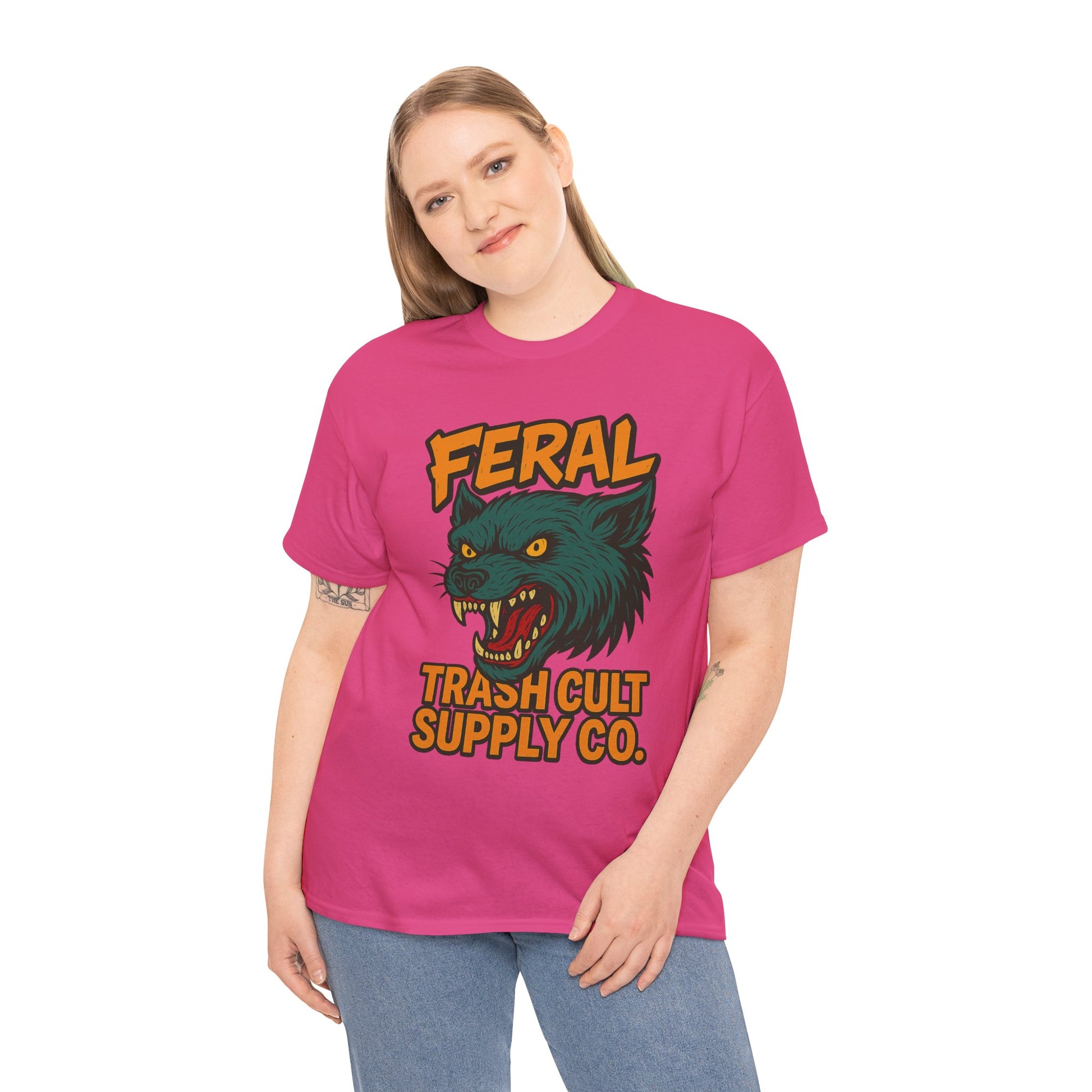 FERAL Wolverine Shirt – Trash Cult Graffiti Tee (Gildan 5000)