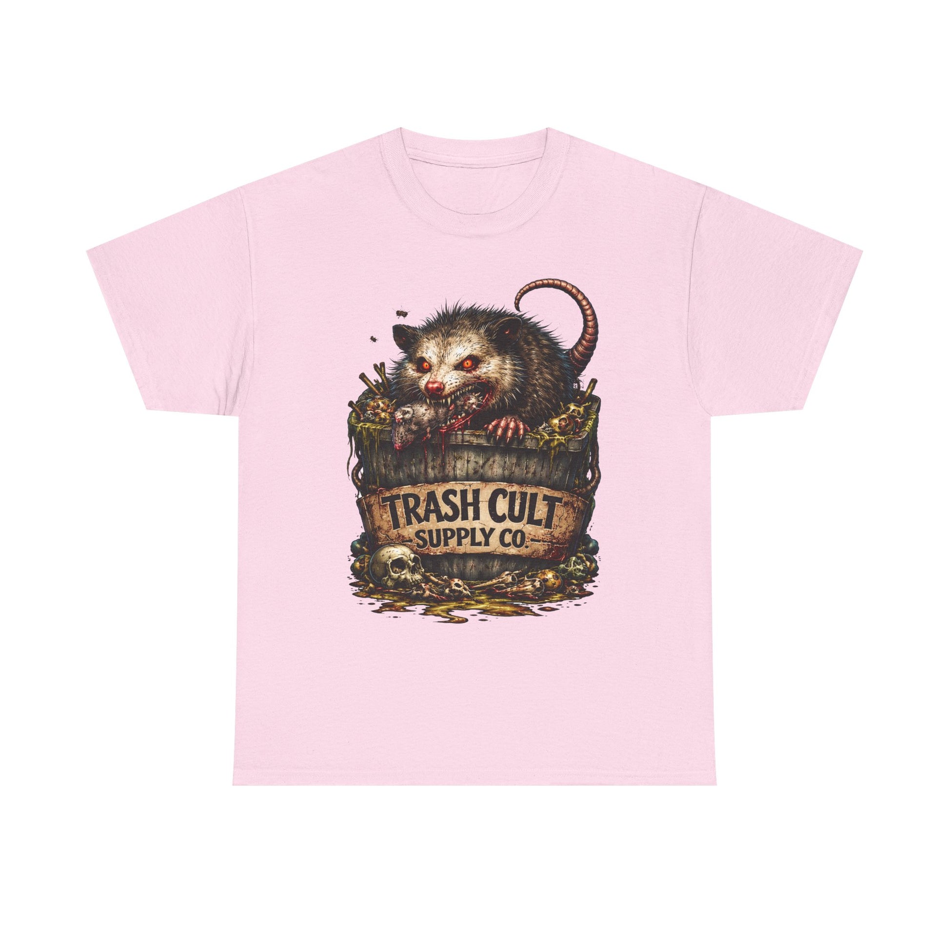 Opossum Trash Cult Tee — Vintage Grunge Wildlife Graphic T-Shirt