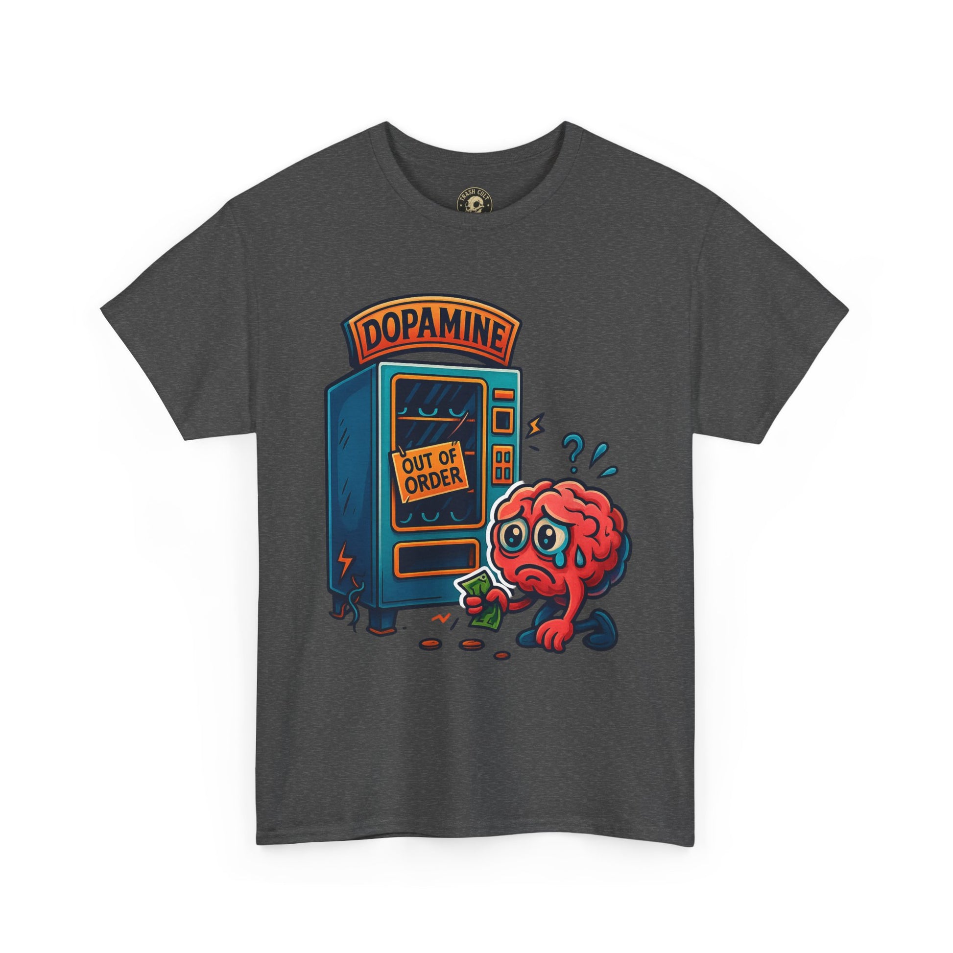 Dopamine Out of Order T-Shirt – Funny Quirky Mental Health Tee | Unisex Cotton Graphic Shirt