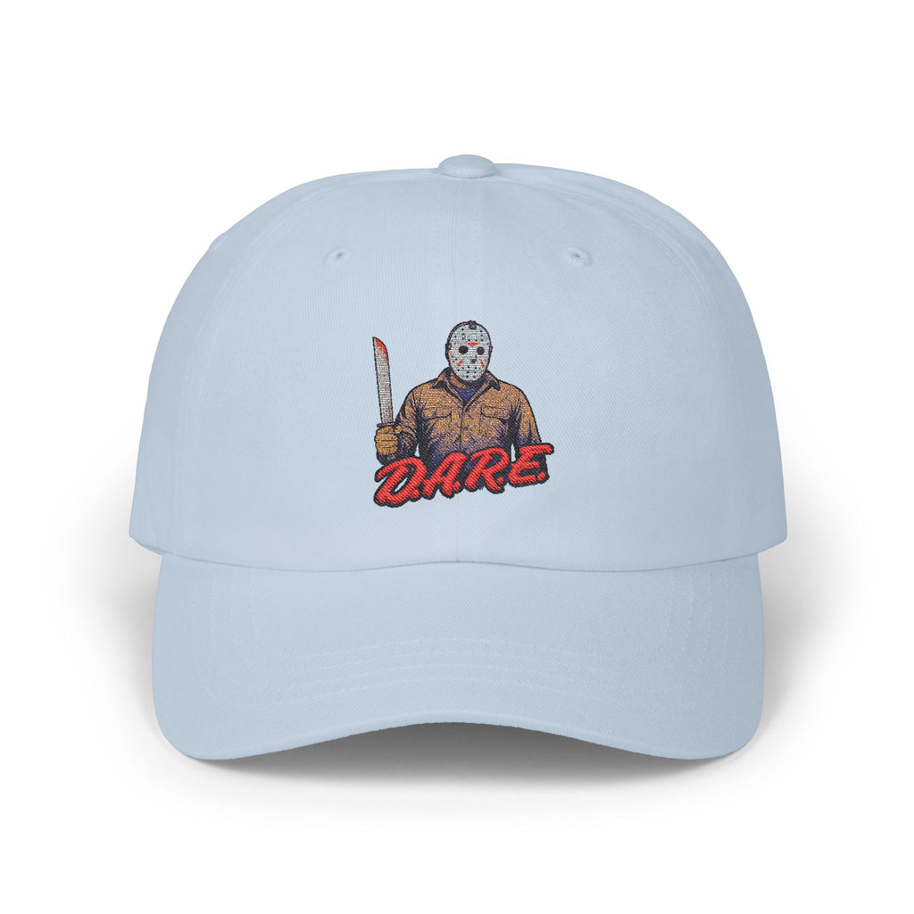 Jason Voorhees D.A.R.E. Parody Dad Hat – 80s Horror Meme Printed Cap