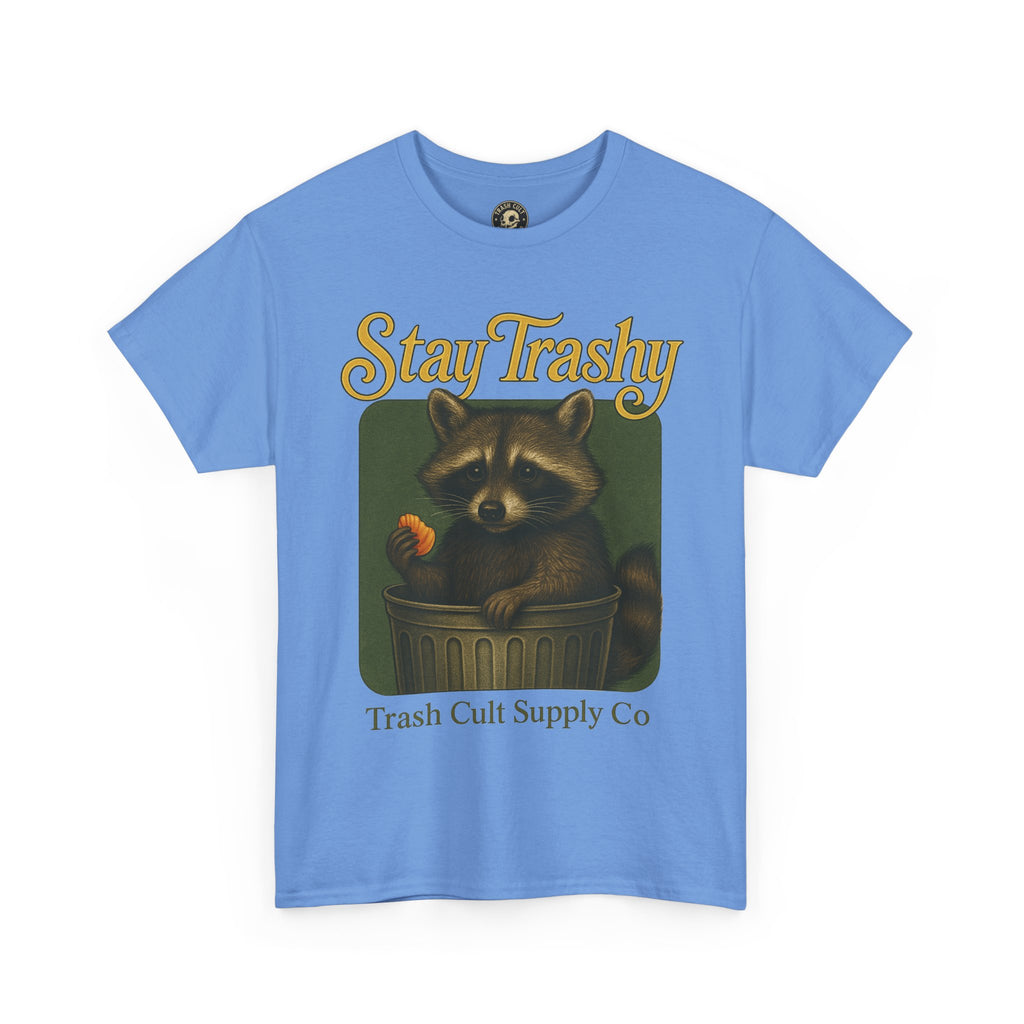 Stay Trashy Raccoon T-Shirt – Vintage-Style Cute Trash Panda | Trash Cult Supply Co | Gildan 5000