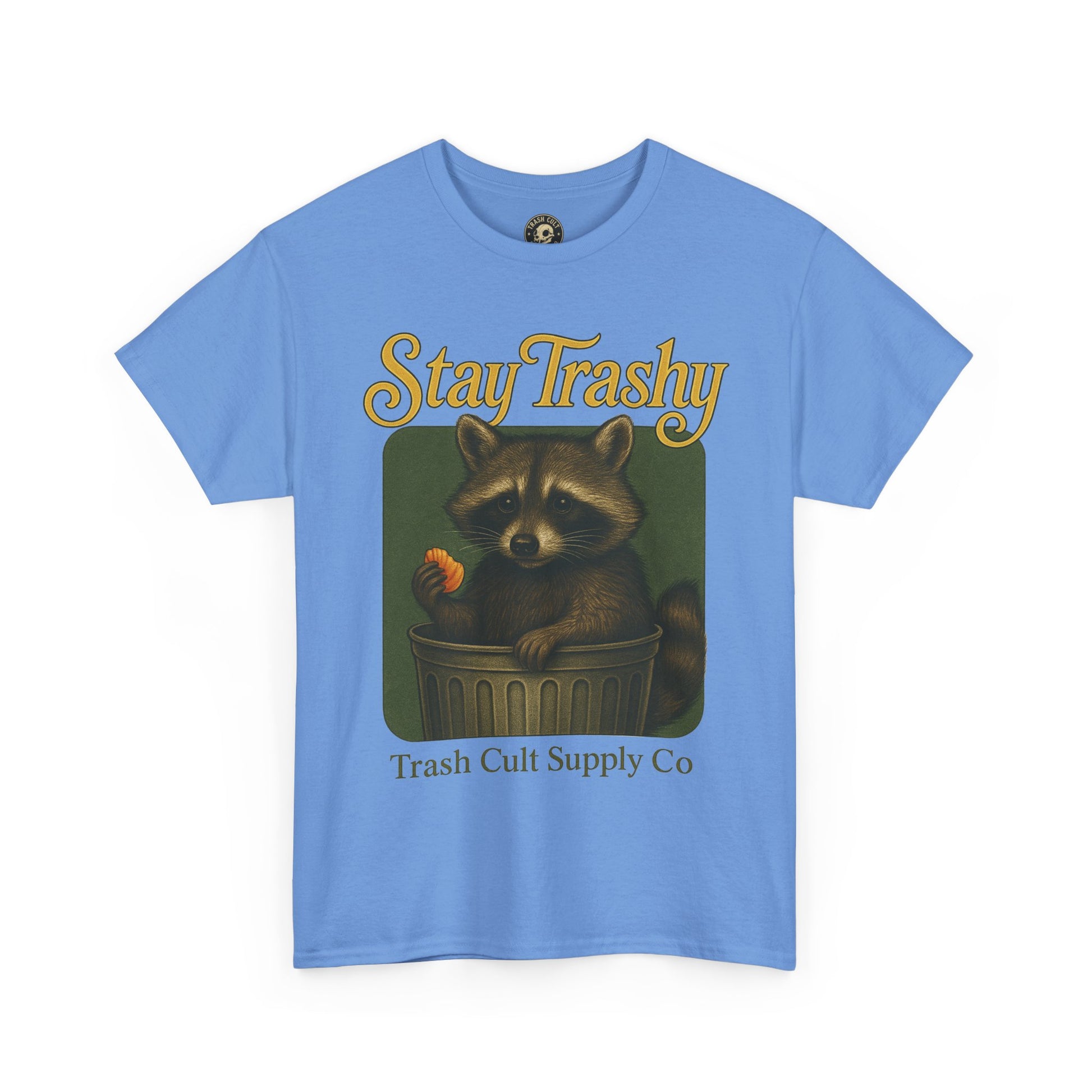Stay Trashy Raccoon T-Shirt – Vintage-Style Cute Trash Panda | Trash Cult Supply Co | Gildan 5000