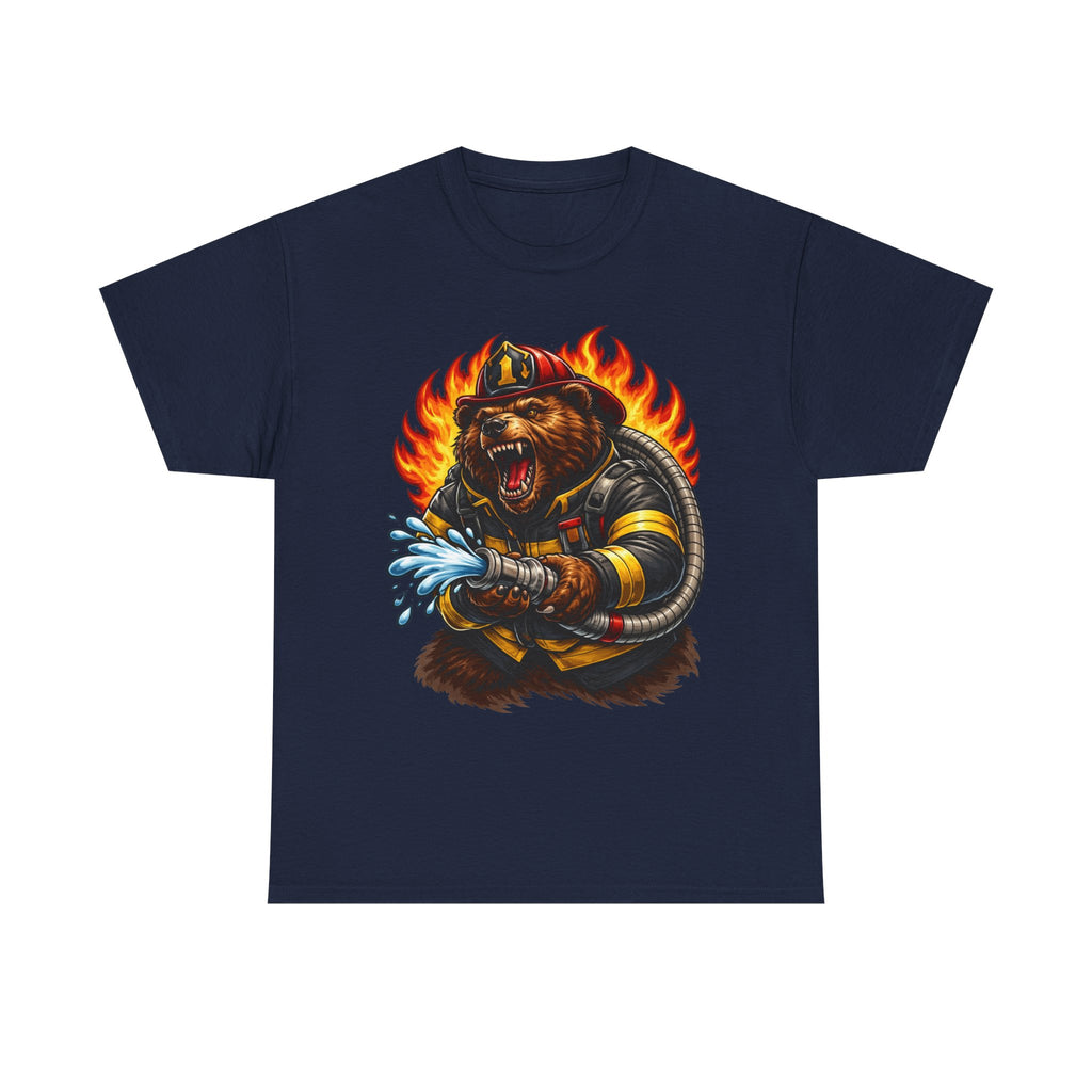 Firefighter Bear T-Shirt – Brave Fireman Graphic Tee