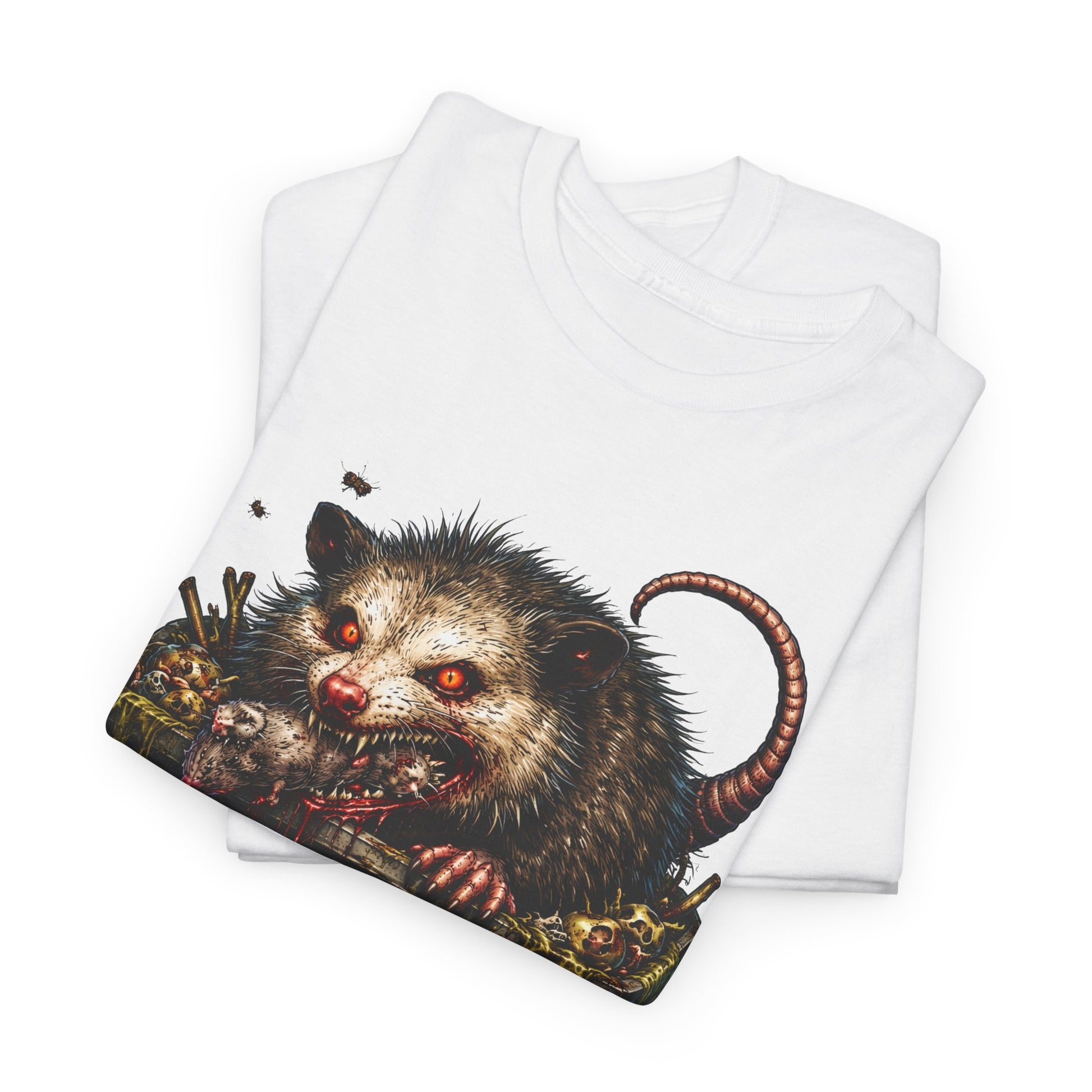 Opossum Trash Cult Tee — Vintage Grunge Wildlife Graphic T-Shirt