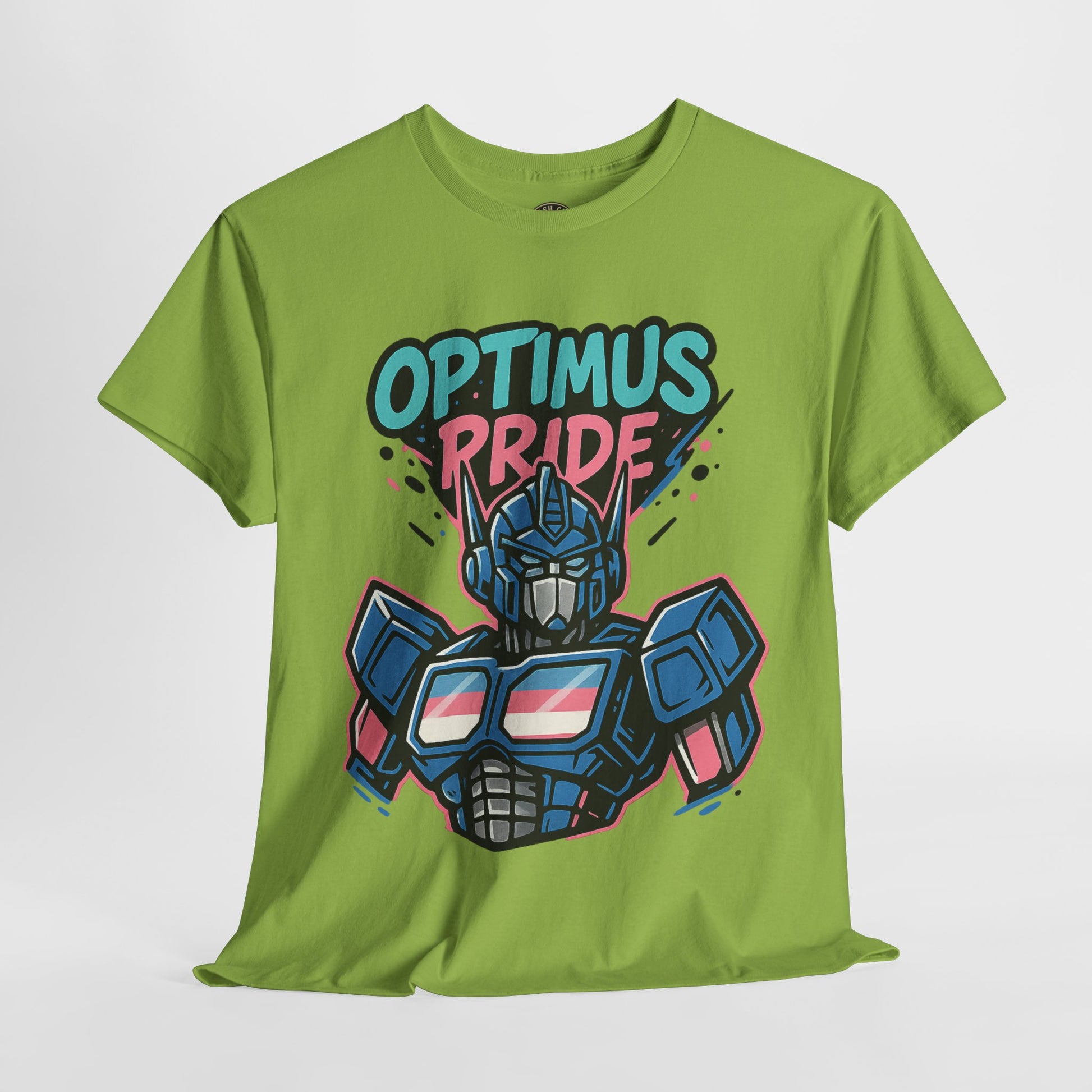 Optimus Pride T-Shirt – Trans Pride Robot Graphic Tee | Gildan 5000 Unisex Shirt