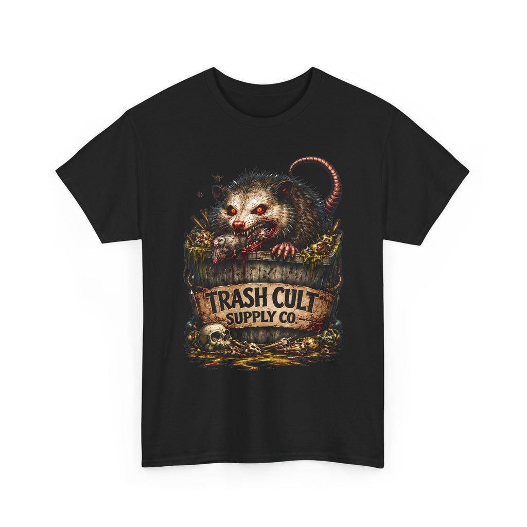 Opossum Trash Cult Tee — Vintage Grunge Wildlife Graphic T-Shirt
