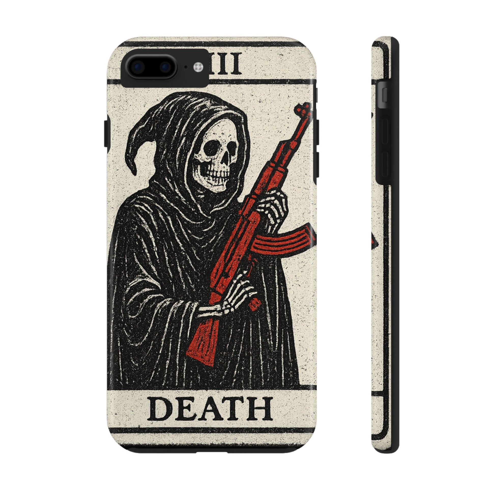 Grim Reaper Phone Case, Tough Phone Case for Gamers, Unique Smartphone Accessories, Halloween Decor, Death-Inspired Gift