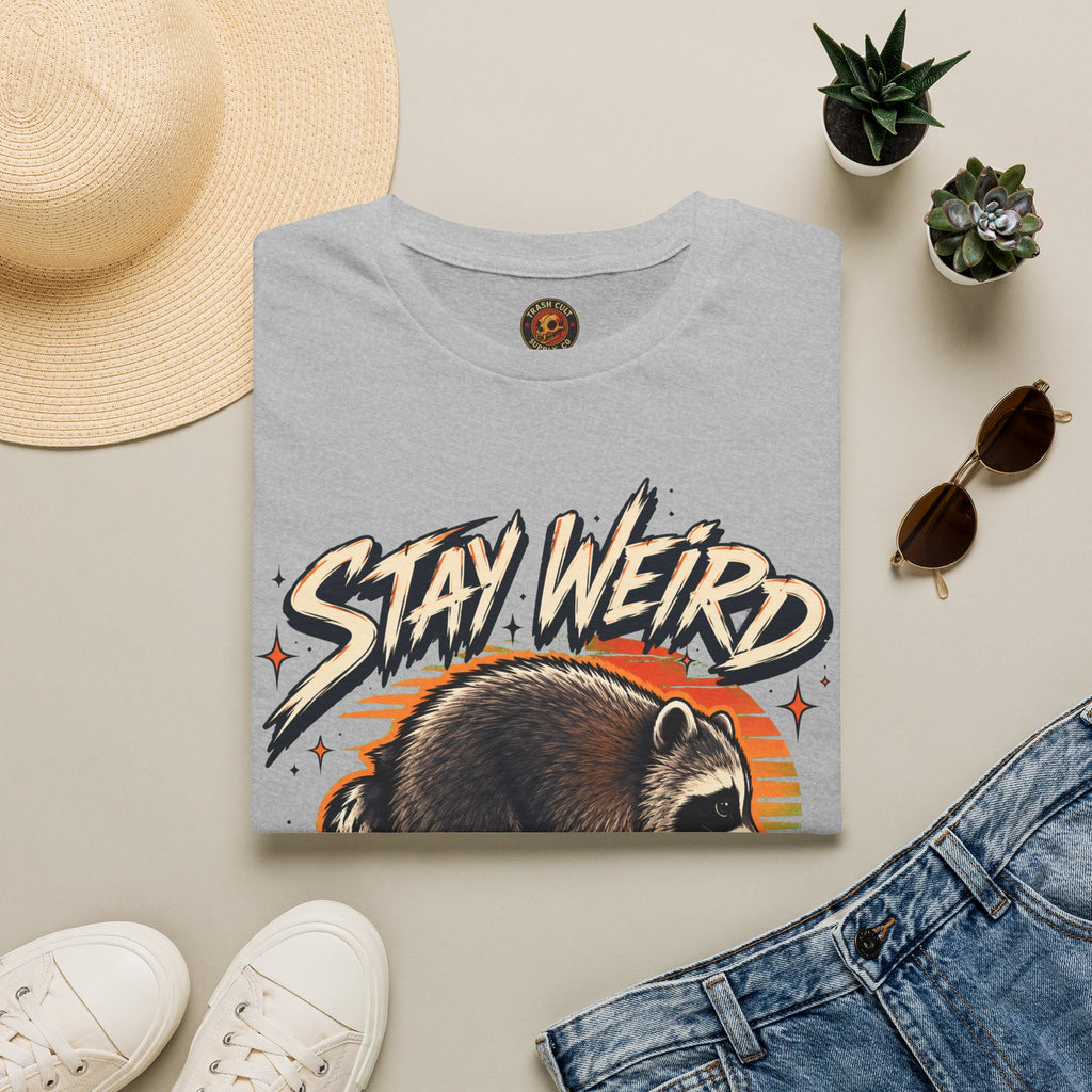 Stay Weird Raccoon Jimothy T-Shirt — Vintage Graphic Tee