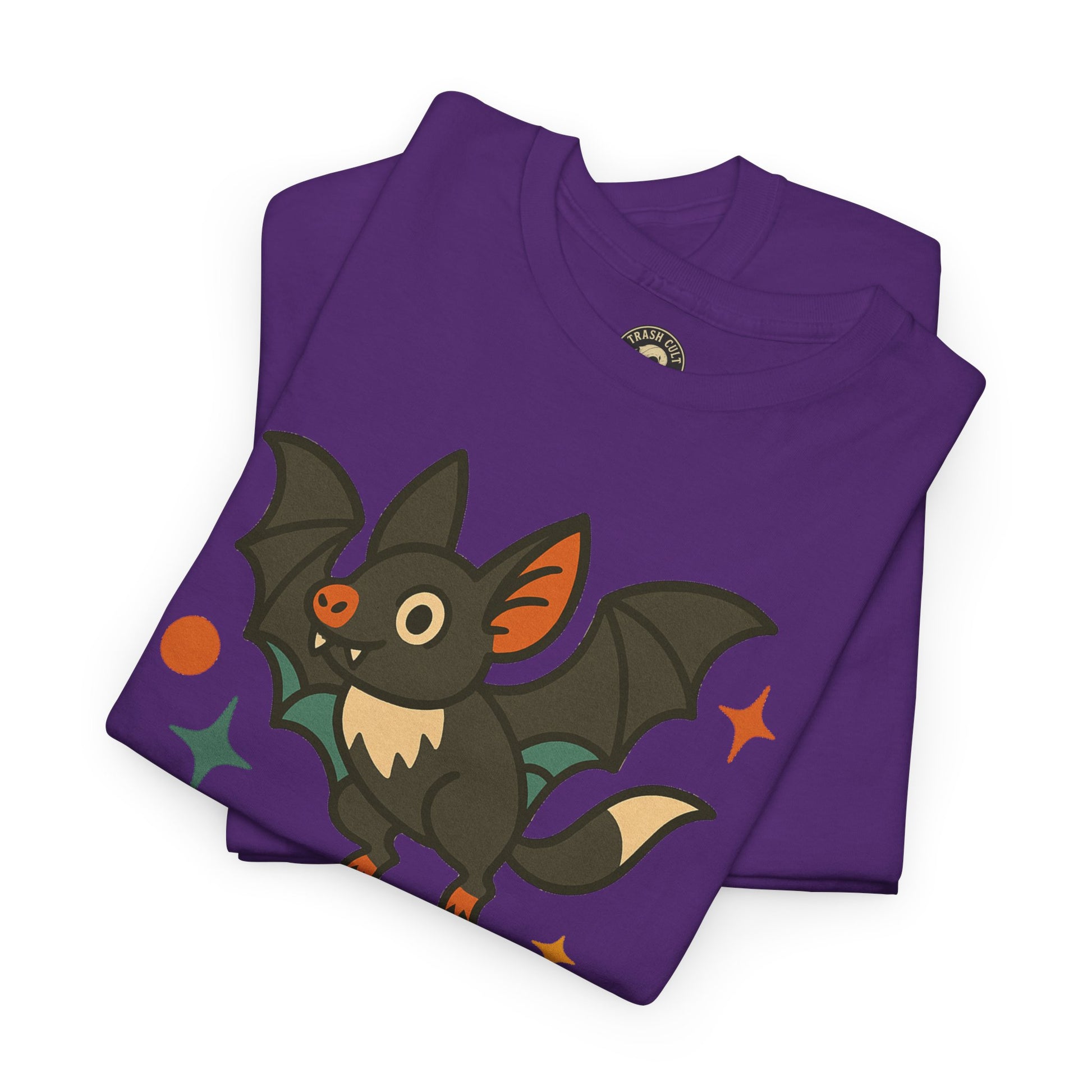 Trash Cult Supply Co. Unisex Heavy Cotton Tee - Fun Graphic Tee for Casual Wear, Perfect Gift for Bat Lovers, Halloween T-Shirt, [...]
