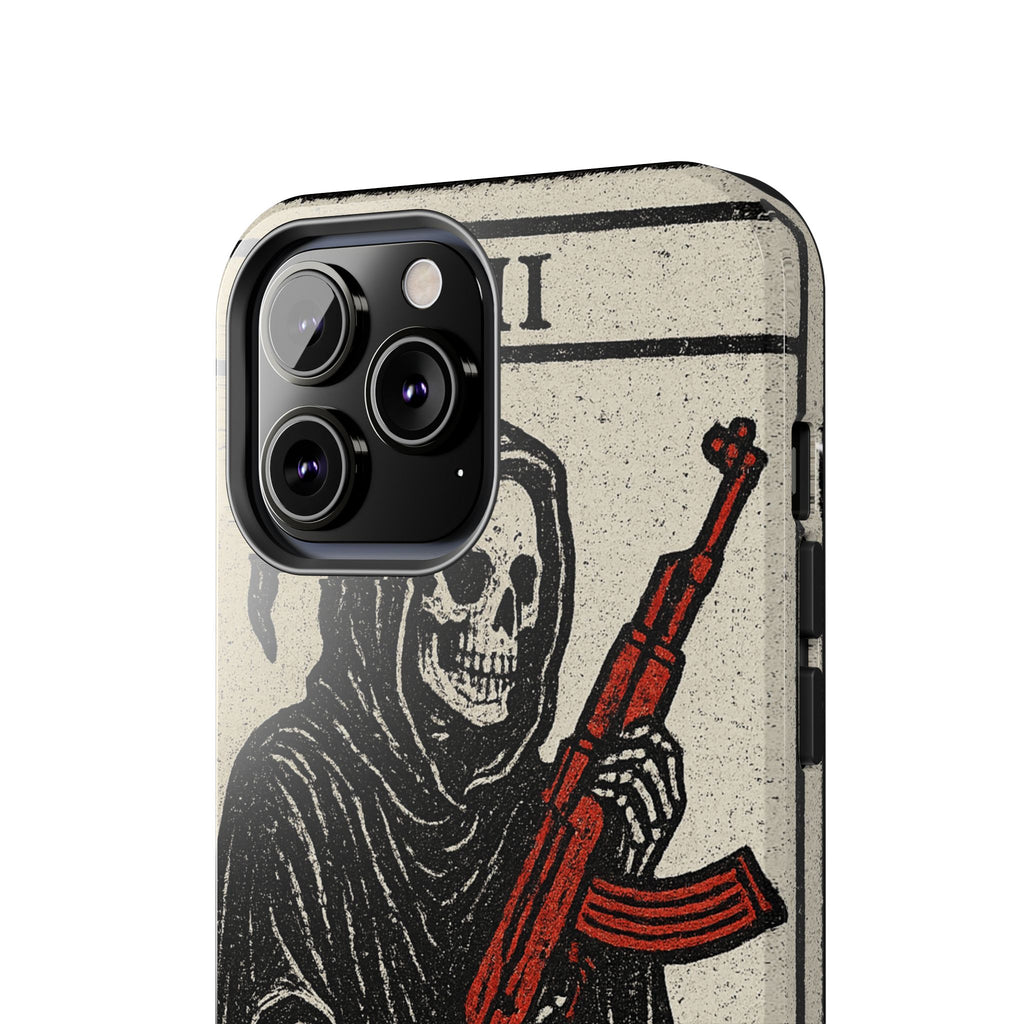 Grim Reaper Phone Case, Tough Phone Case for Gamers, Unique Smartphone Accessories, Halloween Decor, Death-Inspired Gift