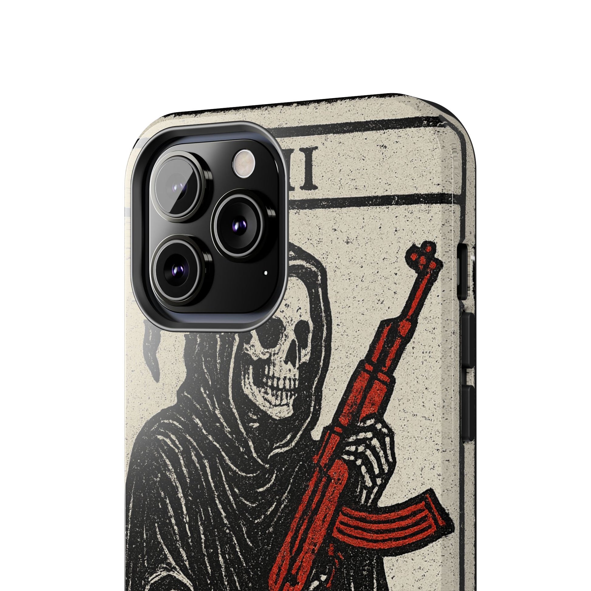Grim Reaper Phone Case, Tough Phone Case for Gamers, Unique Smartphone Accessories, Halloween Decor, Death-Inspired Gift