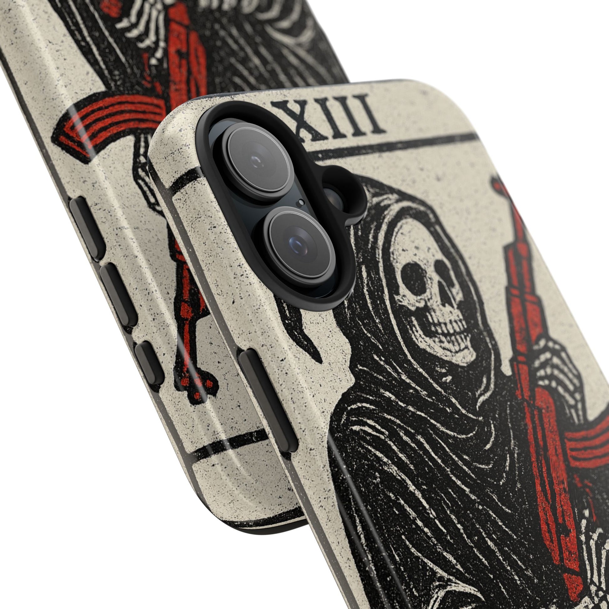Grim Reaper Phone Case, Tough Phone Case for Gamers, Unique Smartphone Accessories, Halloween Decor, Death-Inspired Gift