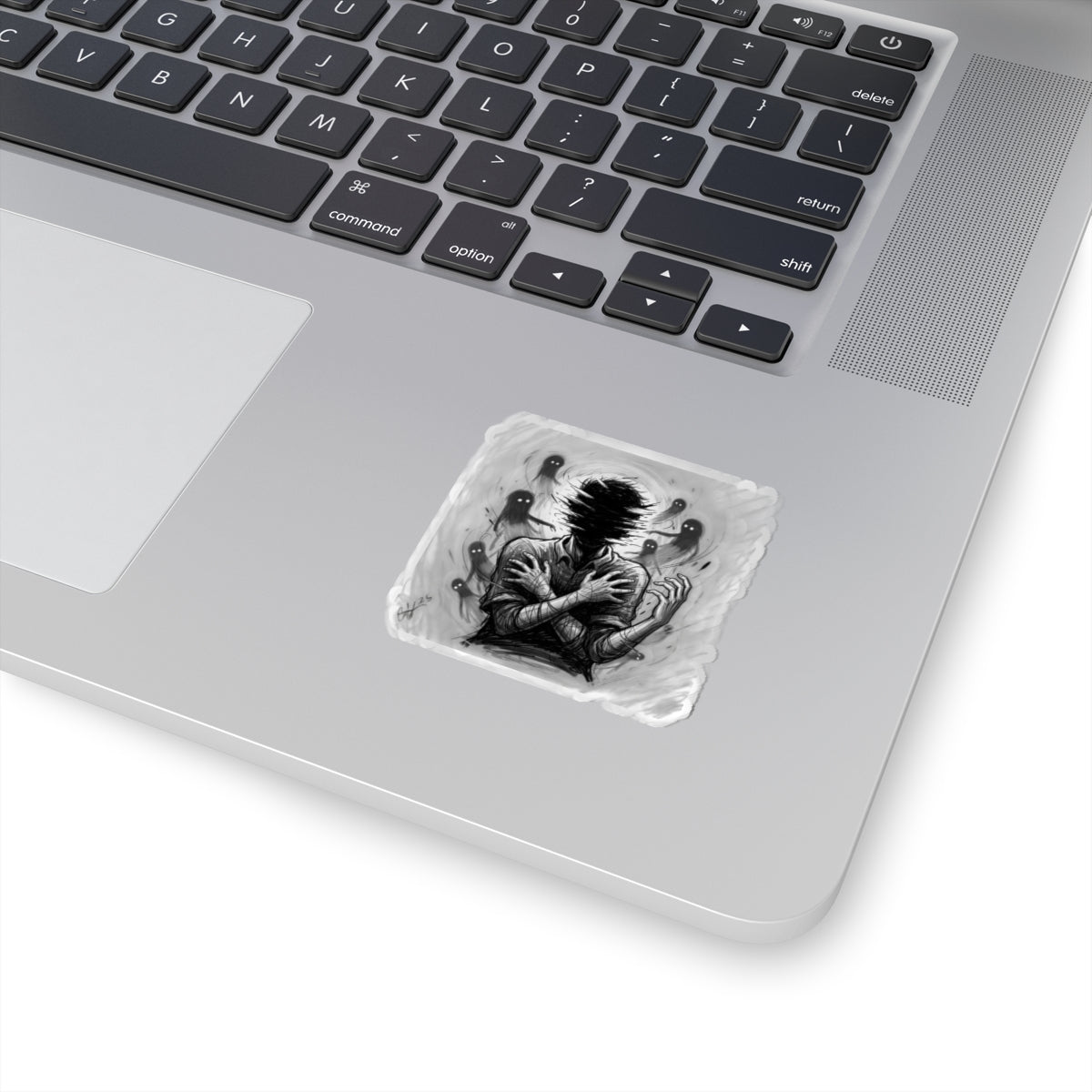 Xian Allen x Trash Cult Sticker – “Don’t Let Them In” | Haunted Ghost Spiral Kiss Cut Decal