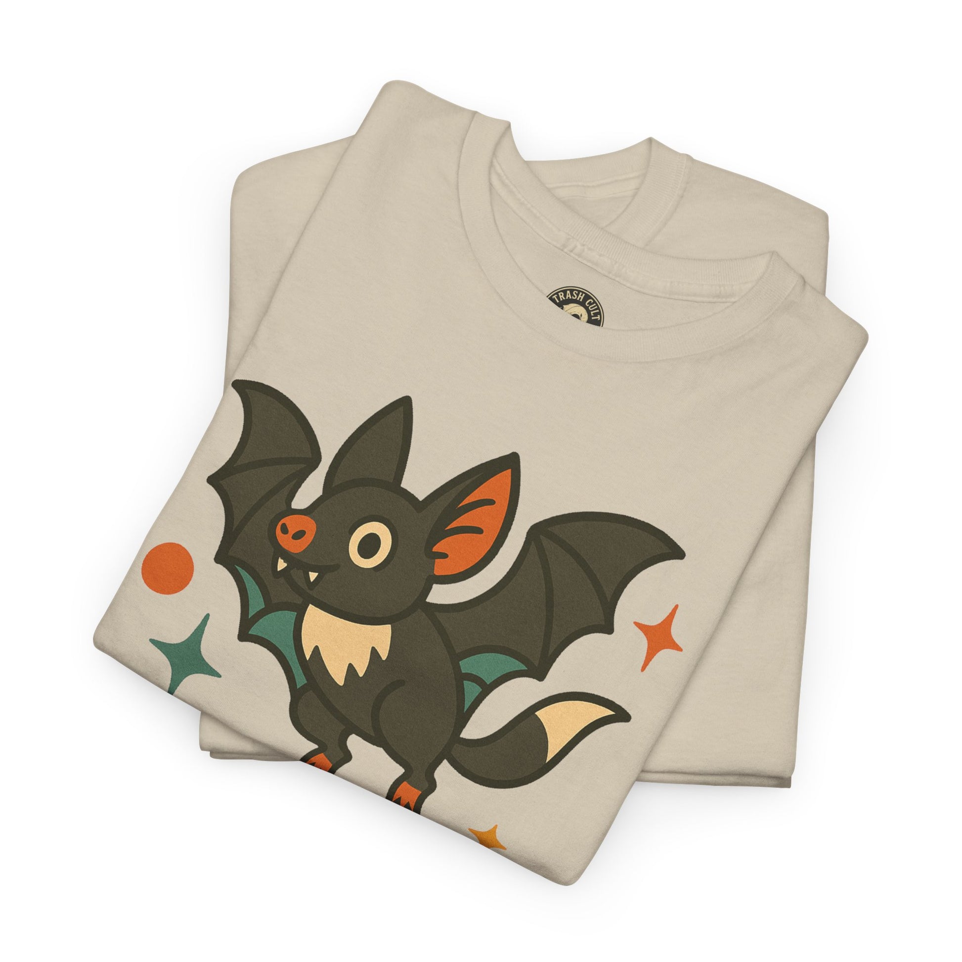 Trash Cult Supply Co. Unisex Heavy Cotton Tee - Fun Graphic Tee for Casual Wear, Perfect Gift for Bat Lovers, Halloween T-Shirt, [...]