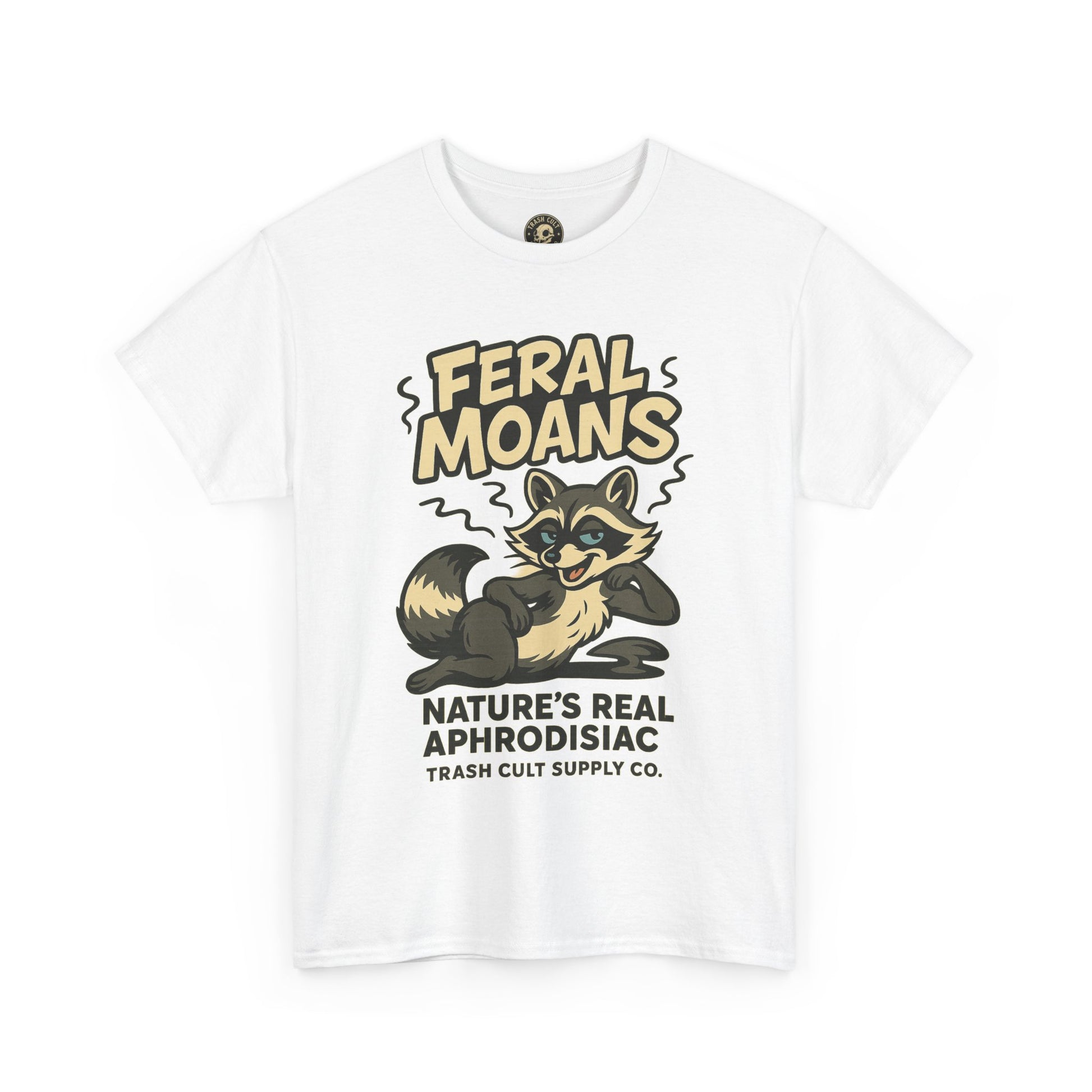 Feral Moans Unisex Heavy Cotton Tee, Funny Graphic Tee, Animal Lover Shirt, Casual Wear, Gift for Nature Enthusiasts