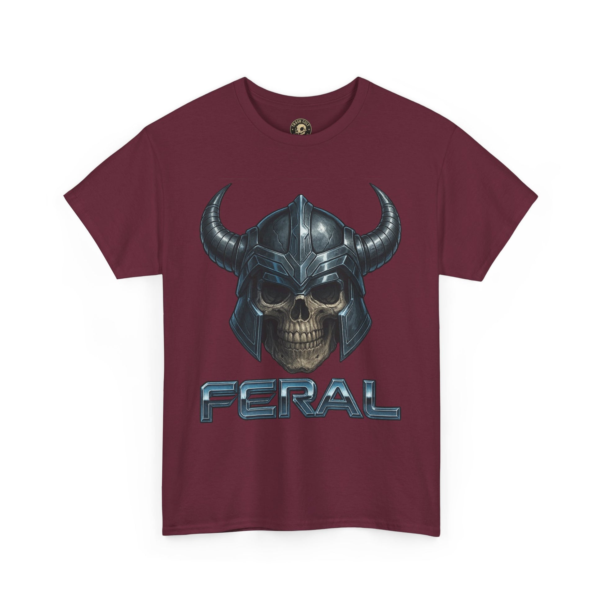 Feral Skull Graphic Tee, Unisex Cotton Shirt, Casual Wear, Gamer Apparel, Unique Gift for Fans