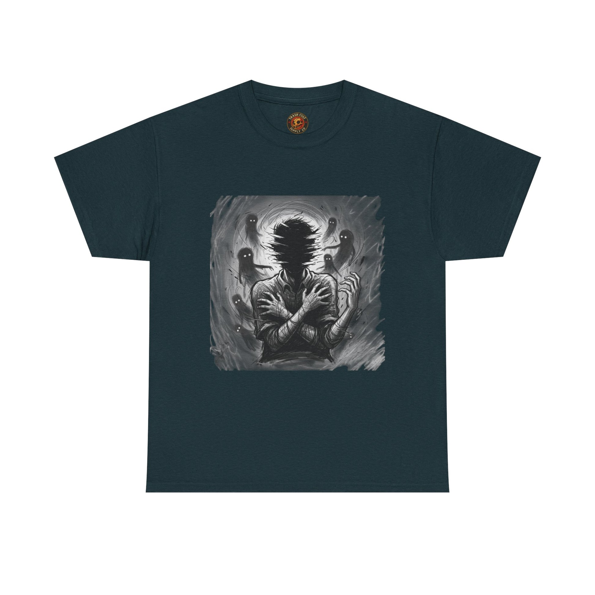Xian Allen x Trash Cult Shirt – “Don’t Let Them In” | Ghost Spiral Emotional Horror Tee
