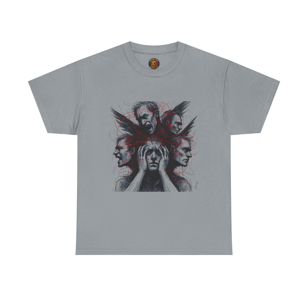 Xian Allen x Trash Cult Shirt – “Loud Inside My Head” | Dark Illustrative Art Tee