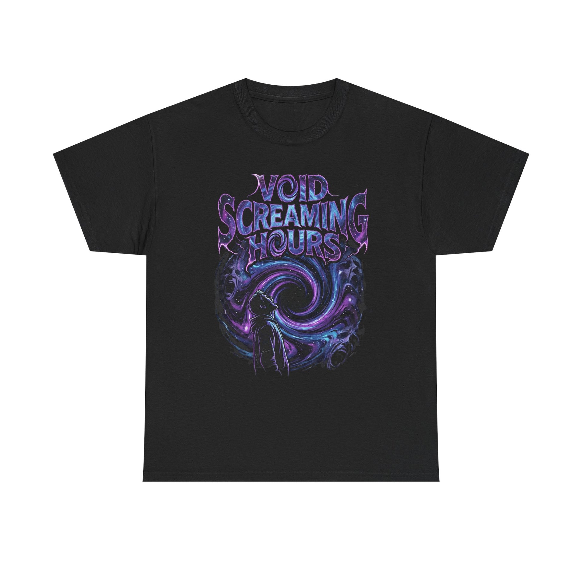 Void Screaming Hours Tee — Gothic Cosmic Horror T‑Shirt