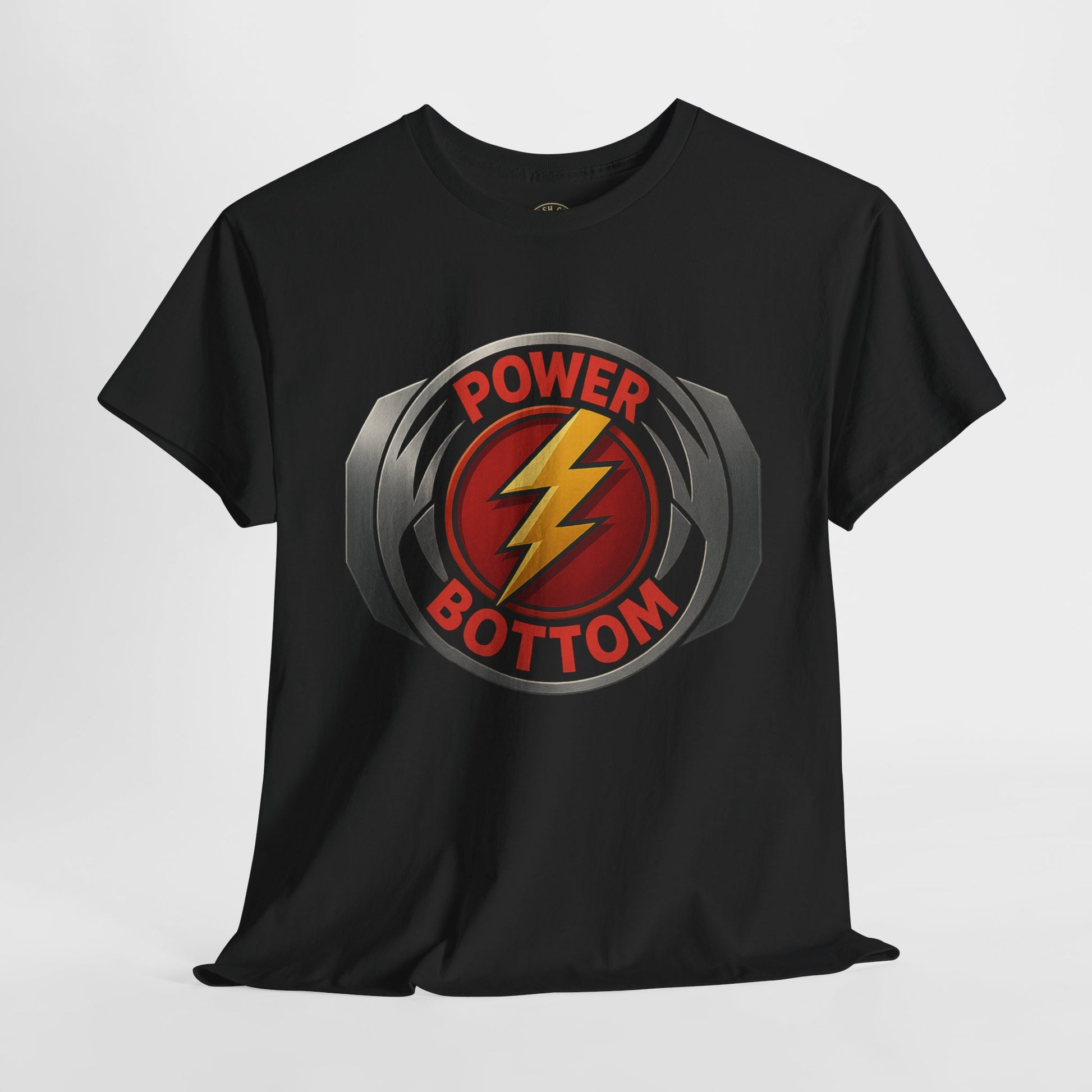 Power Bottom Graphic Tee | Unisex Heavy Cotton Shirt, LGBTQ+ Pride Apparel, Casual Wear, Gift for Friends, Humor Shirt