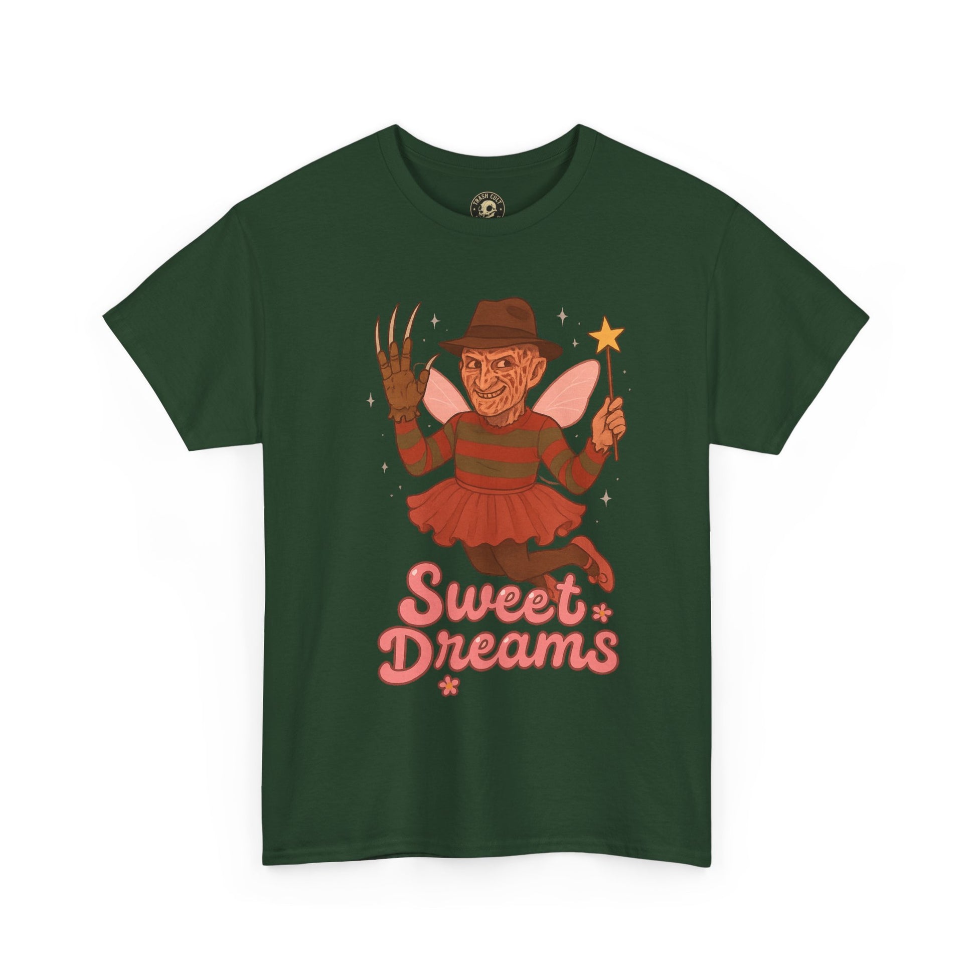 Freddy Krueger Fairy “Sweet Dreams” Funny Horror Parody T-Shirt – Gildan 5000