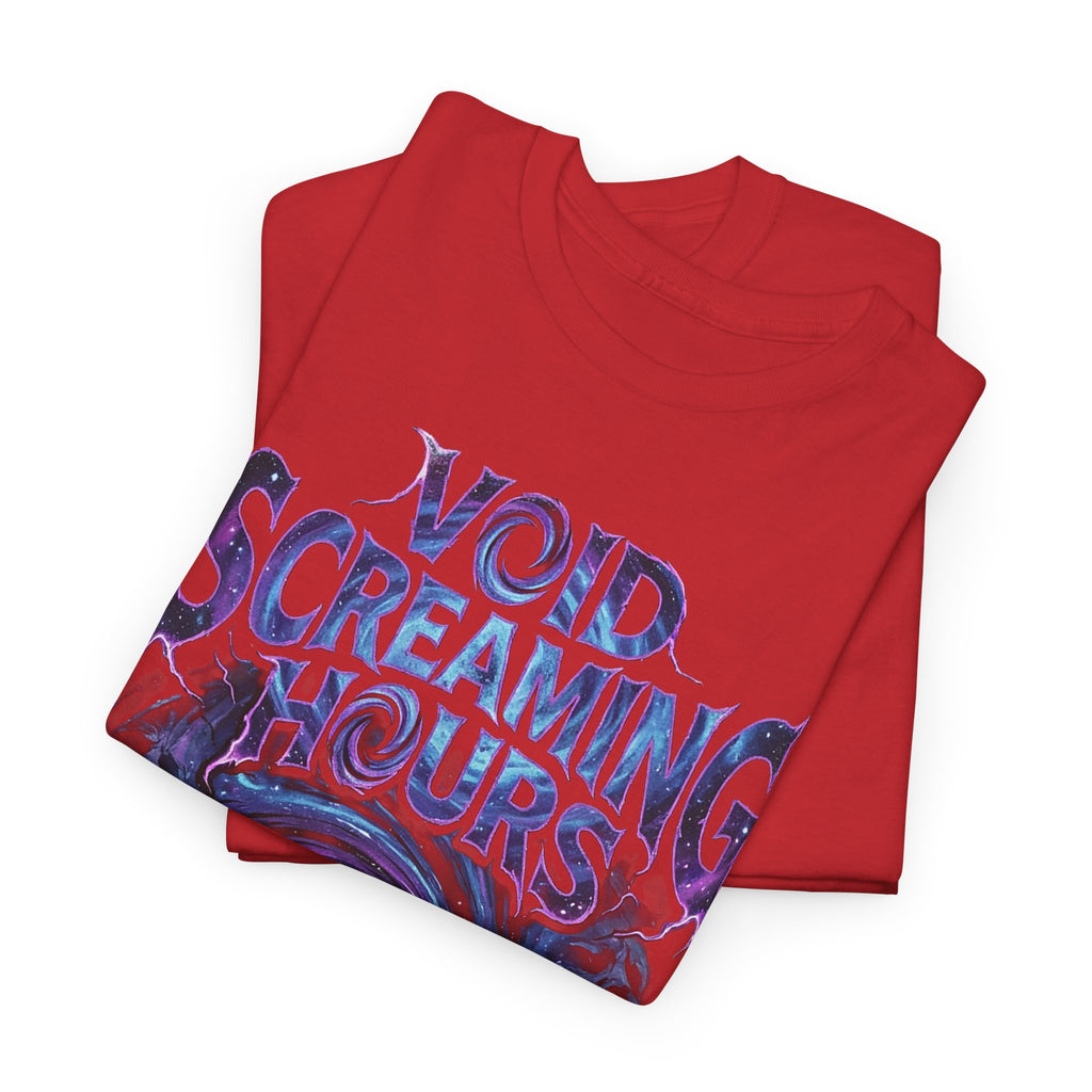 Void Screaming Hours Tee — Gothic Cosmic Horror T‑Shirt
