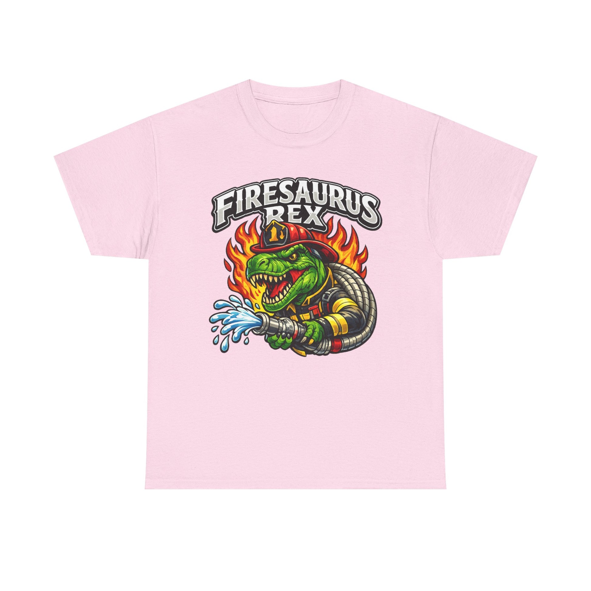 Firesaurus Rex T-Shirt — Funny Firefighter Dinosaur Tee