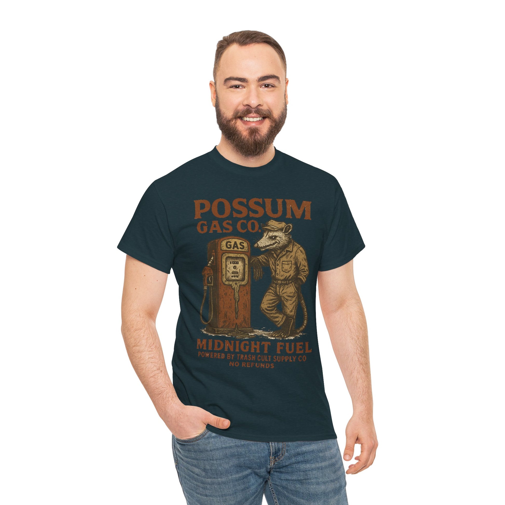 Possum Gas Co. Vintage Feral Mechanic Shirt – Trash Cult Supply Co. – Gildan 5000