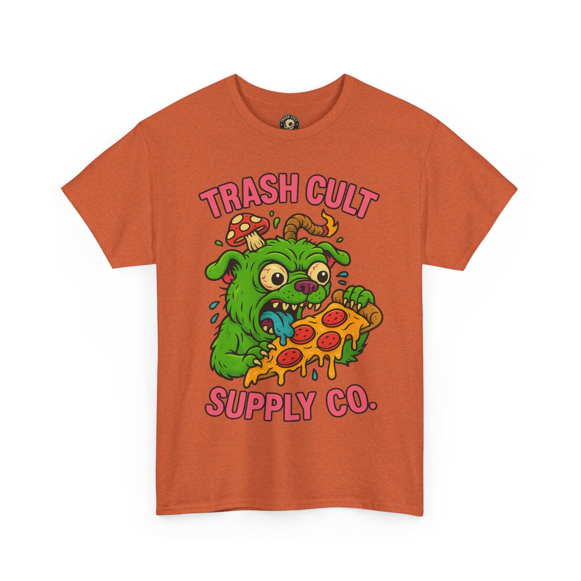 Feral Pizza Monster Shirt – Trash Cult Supply Co | Gildan 5000 Graphic Tee