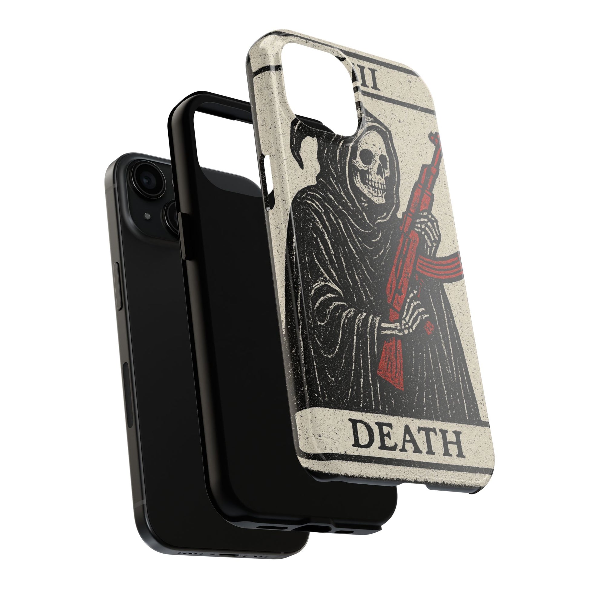 Grim Reaper Phone Case, Tough Phone Case for Gamers, Unique Smartphone Accessories, Halloween Decor, Death-Inspired Gift